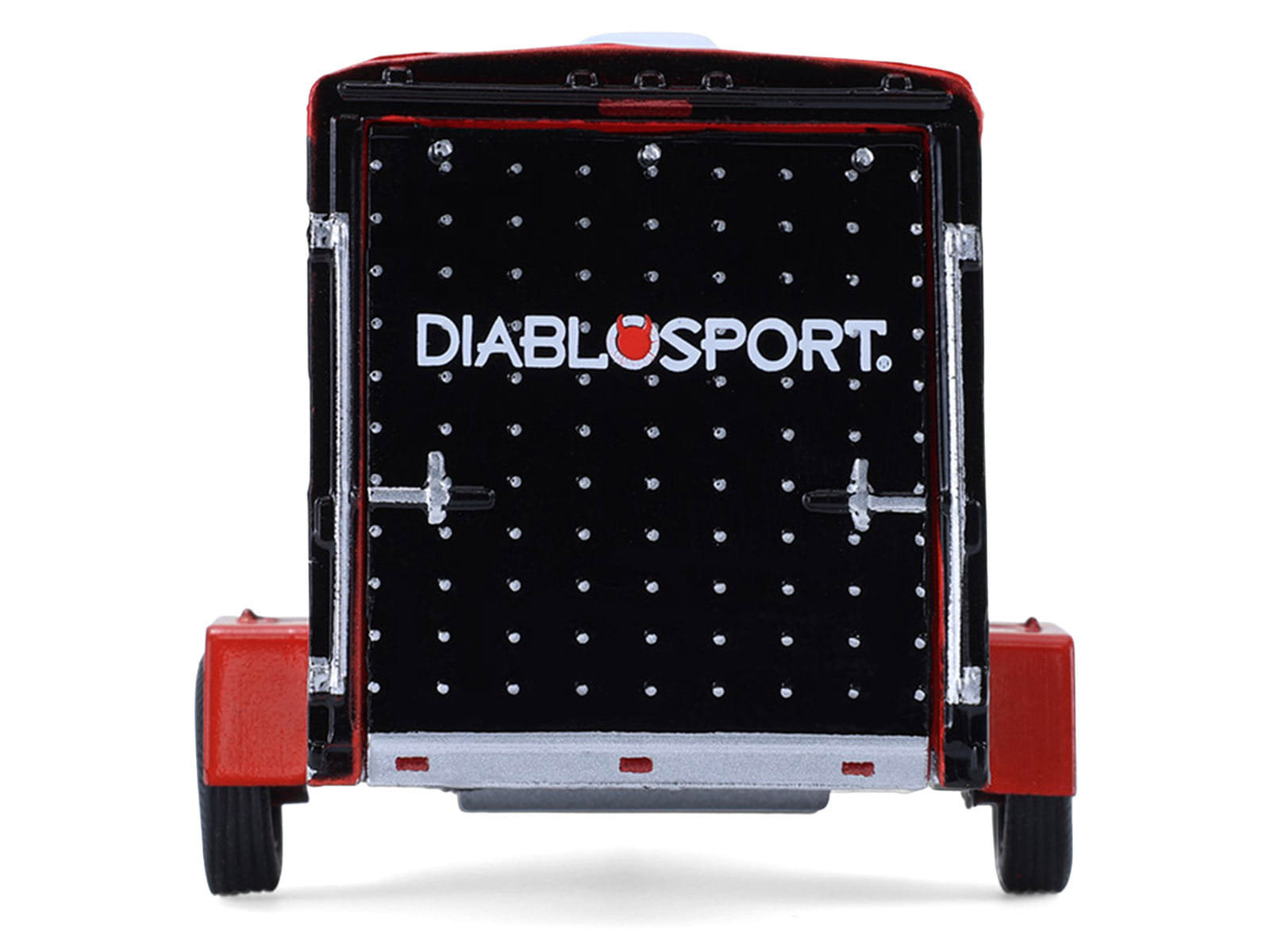 2012 Jeep Wrangler Unlimited "Diablo Sport" Black with Red Graphics and Small Cargo Trailer "Hitch & Tow" Series 33 1/64 Diecast Model Cars by Greenlight - Image 5