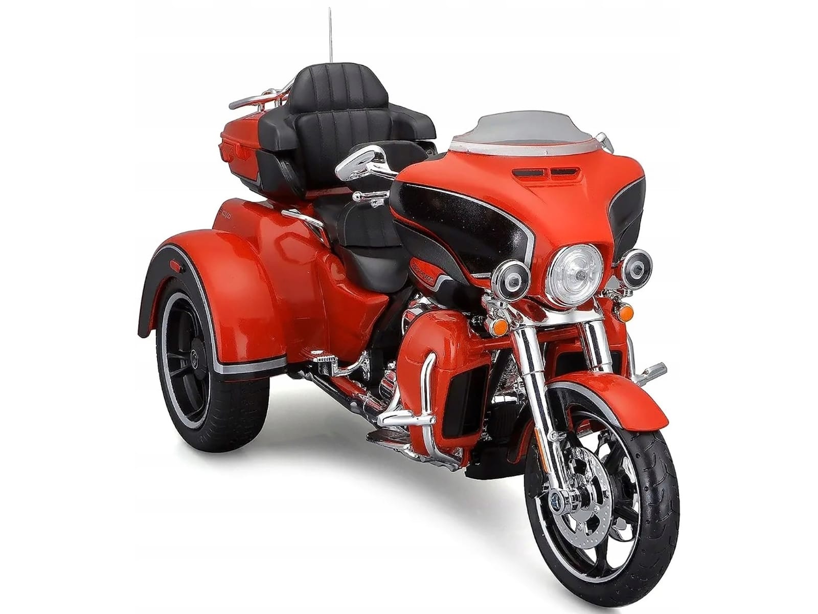 2021 Harley Davidson CVO Tri Glide Motorcycle Orange "H-D Custom" 1/12 Diecast Model by Maisto - Image 3