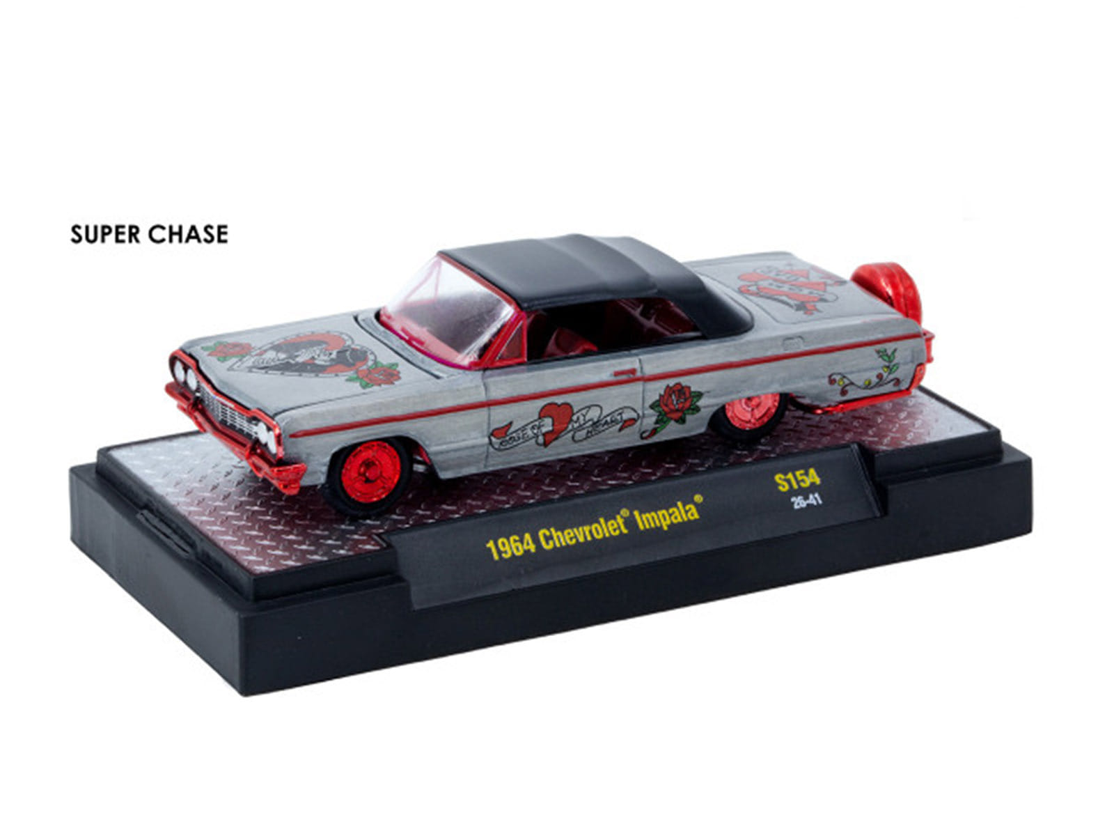 "Auto-Thentics" 6 piece Set Release S154 IN DISPLAY CASES Limited Edition 1/64 Diecast Model Cars by M2 Machines - Image 2