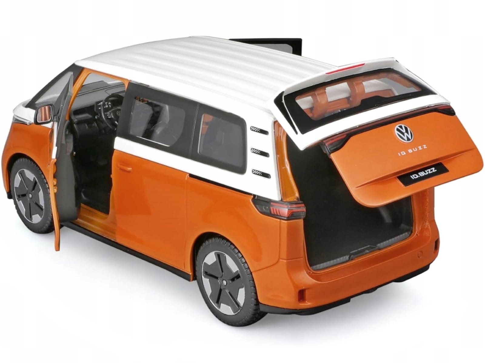 2023 Volkswagen ID. Buzz Van Orange and White "Special Edition" Series 1/24 Diecast Model Car by Maisto - Image 3