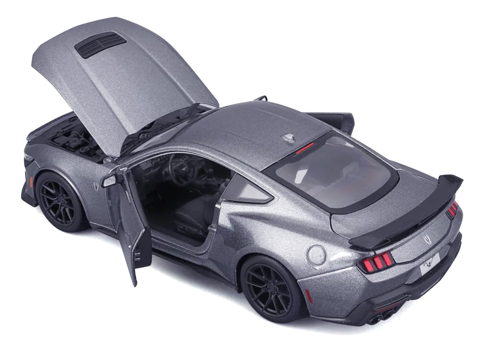2024 Ford Mustang Dark Horse Dark Gray Metallic "Special Edition" Series 1/24 Diecast Model Car by Maisto - Image 3
