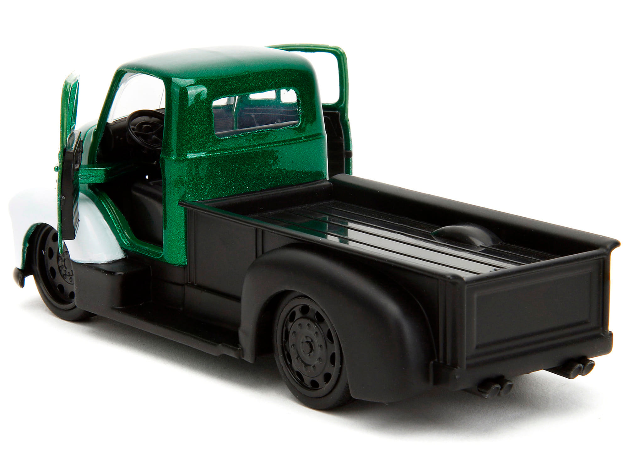 1952 Chevrolet COE Pickup Truck Green Metallic and Black and Green Lantern Diecast Figure "DC Comics" "Hollywood Rides" Series 1/32 Diecast Model Car by Jada - Image 3