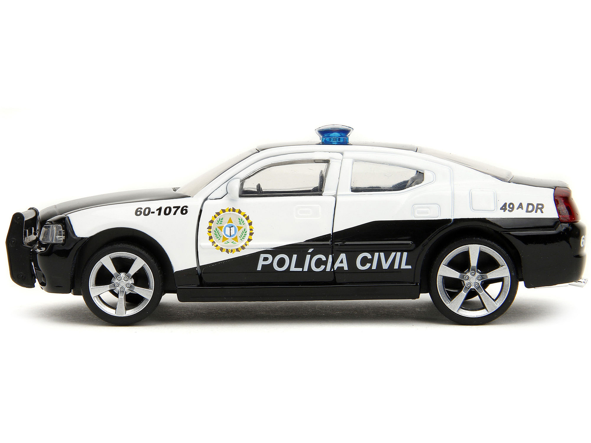 2006 Dodge Charger Police Black and White “Policia Civil” “Fast & Furious” Series 1/32 Diecast Model Car by Jada