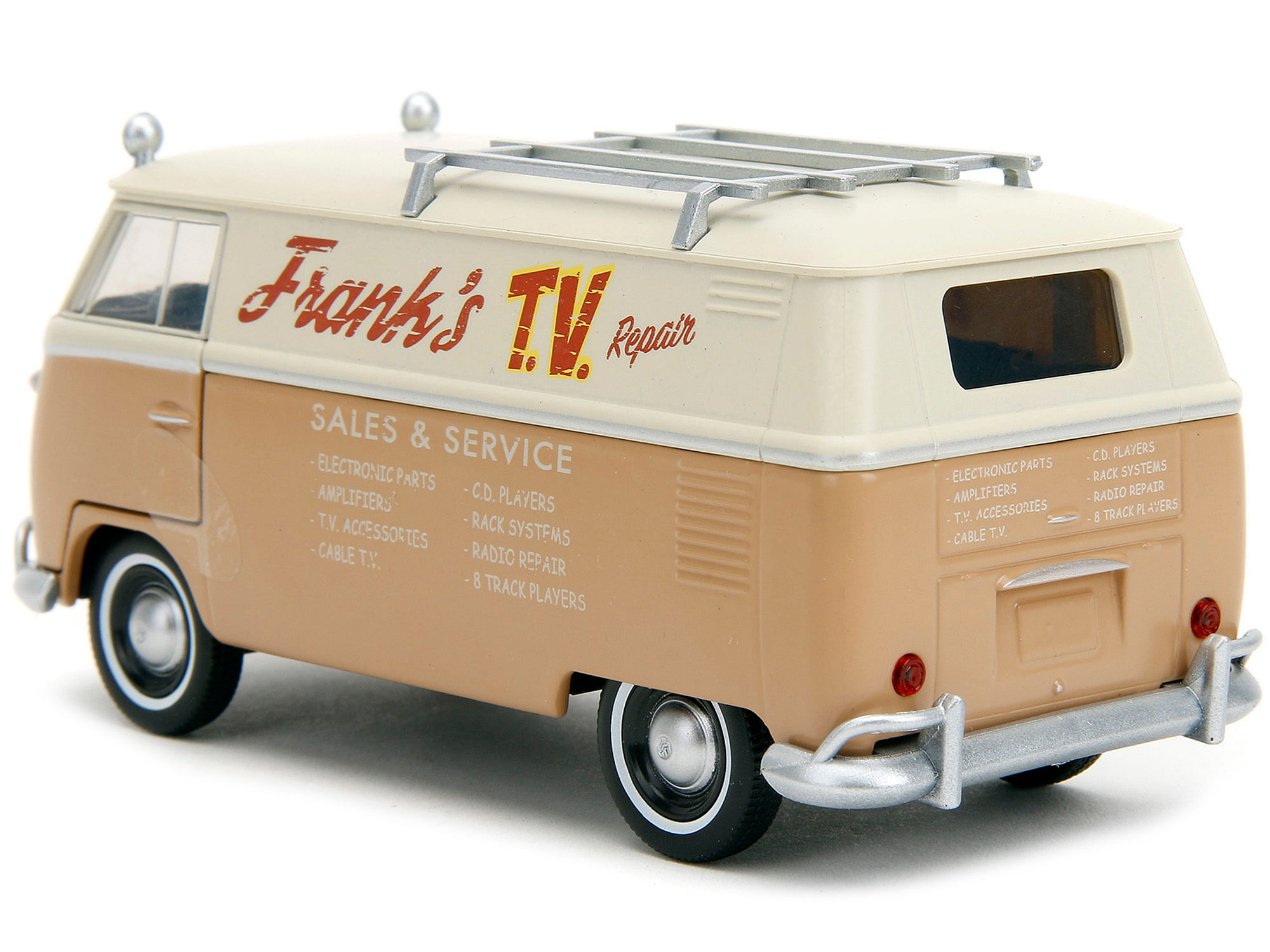 Volkswagen Bus “WheelJack” Tan and Beige “Frank’s TV Repair” “Transformers: Rise of the Beasts” (2023) Movie “Hollywood Rides” Series 1/32 Diecast Model Car by Jada