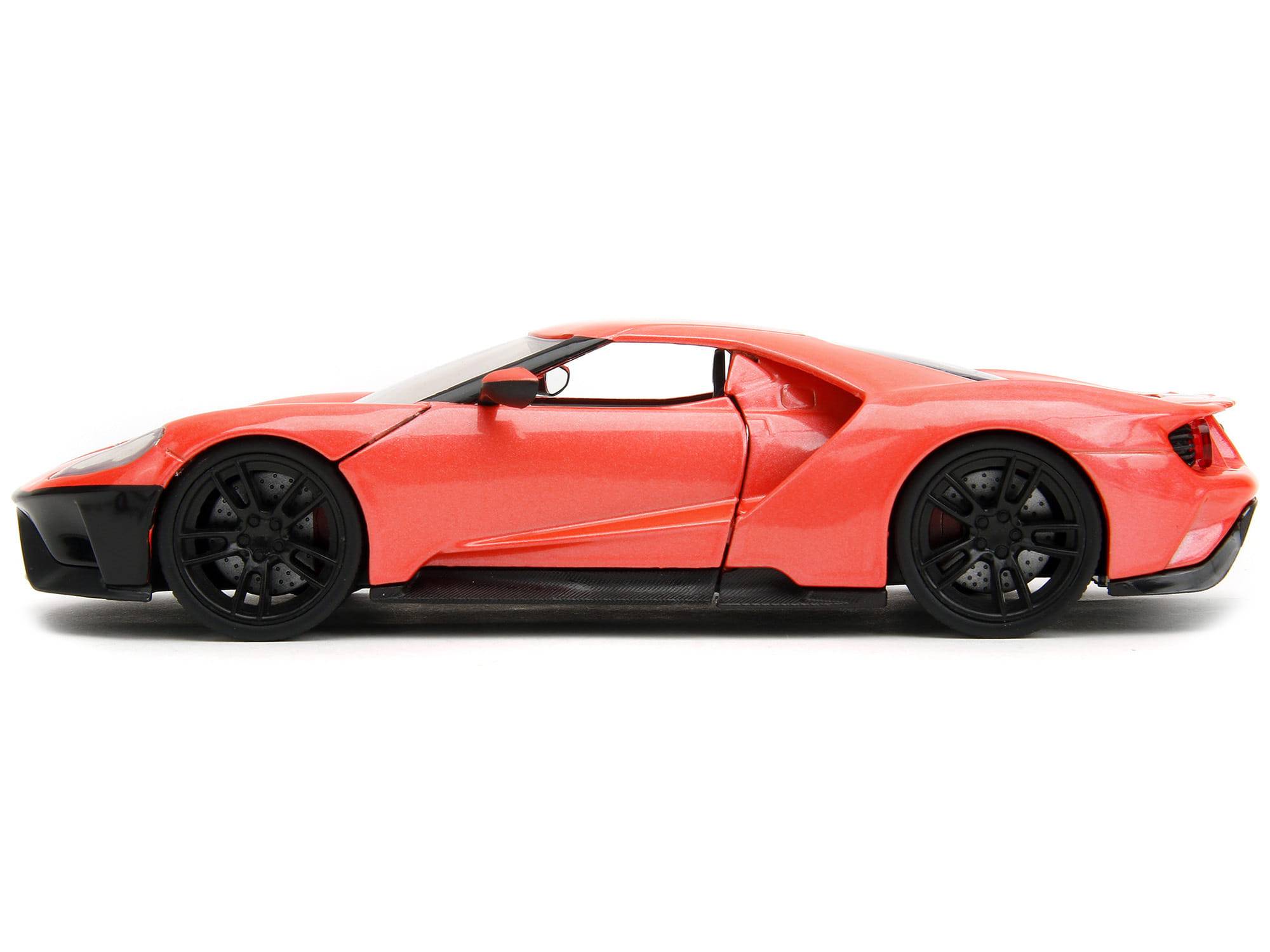 2017 Ford GT Light Red Metallic with Black Stripe "Pink Slips" Series 1/24 Diecast Model Car by Jada - Image 2