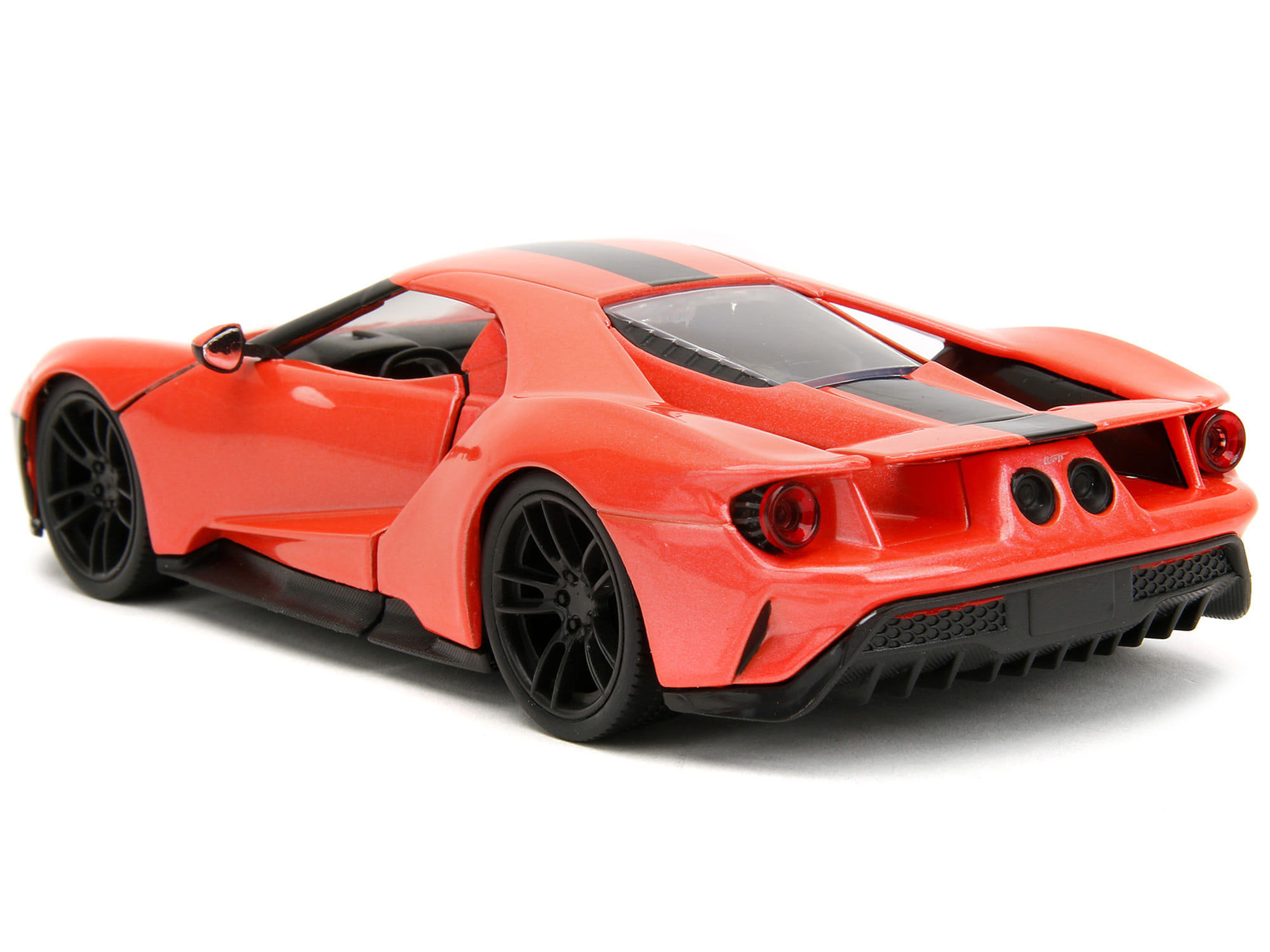 2017 Ford GT Light Red Metallic with Black Stripe "Pink Slips" Series 1/24 Diecast Model Car by Jada - Image 3