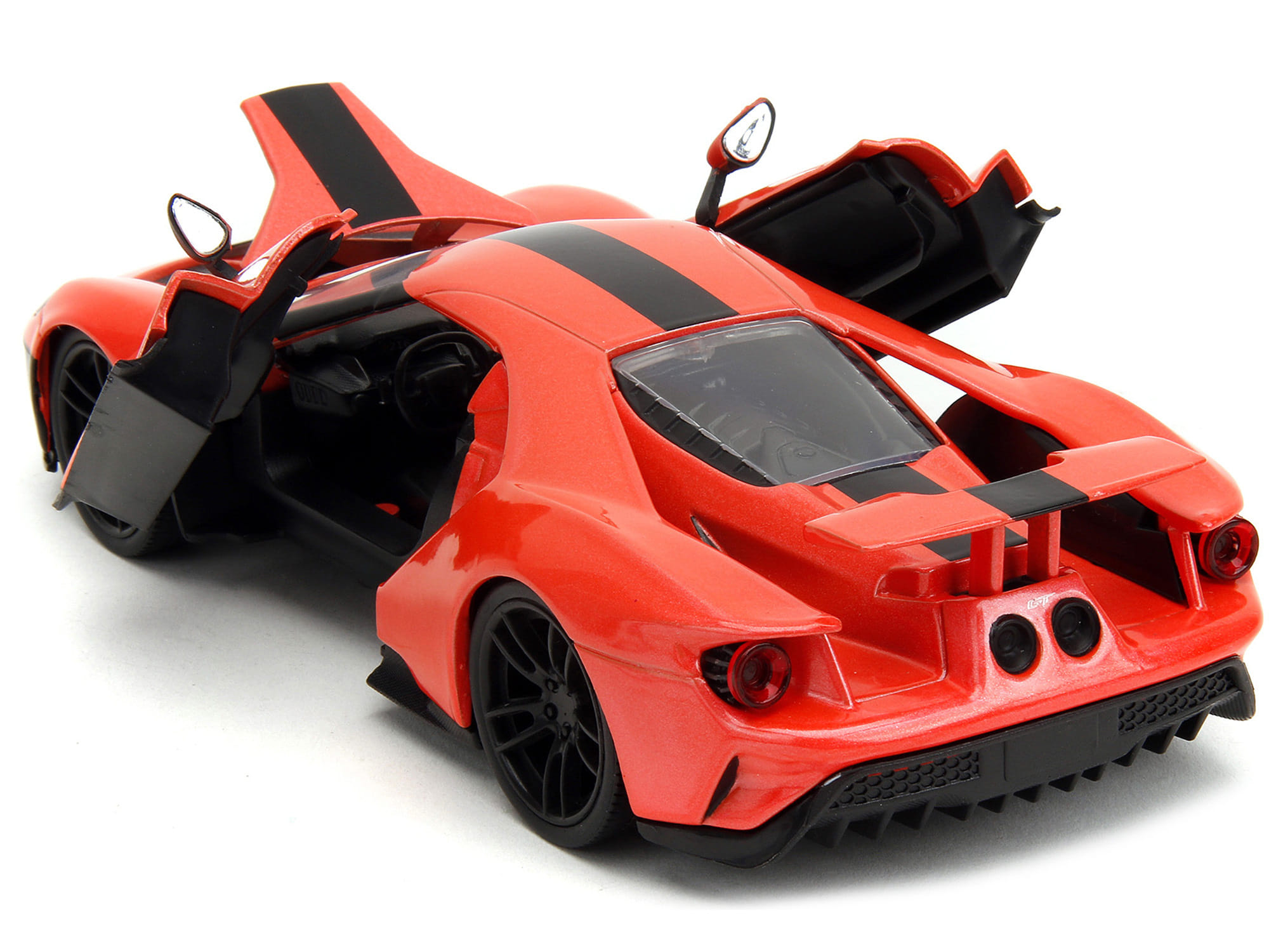 2017 Ford GT Light Red Metallic with Black Stripe "Pink Slips" Series 1/24 Diecast Model Car by Jada - Image 4