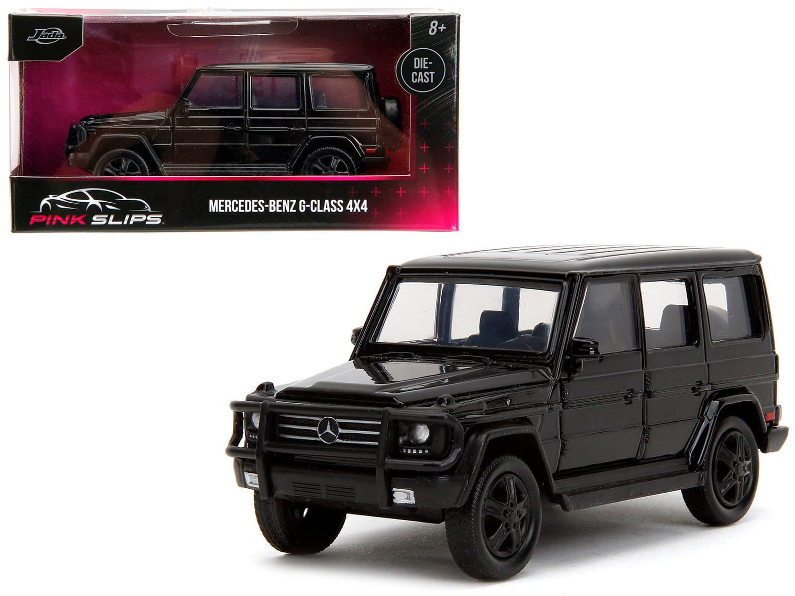 Mercedes-Benz G-Class 4x4 Black "Pink Slips" Series 1/32 Diecast Model Car by Jada - Image 4