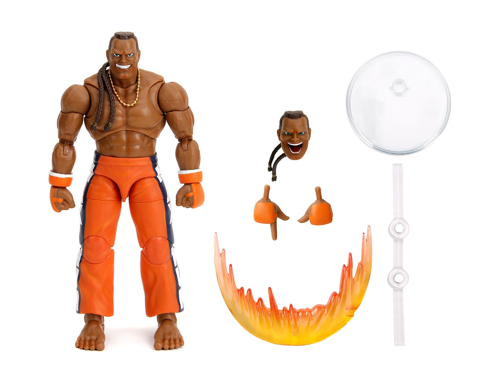 Dee Jay 6" Moveable Figure with Accessories and Alternate Head and Hands "Ultra Street Fighter II: The Final Challengers" (2017) Video Game Model by Jada - Image 4