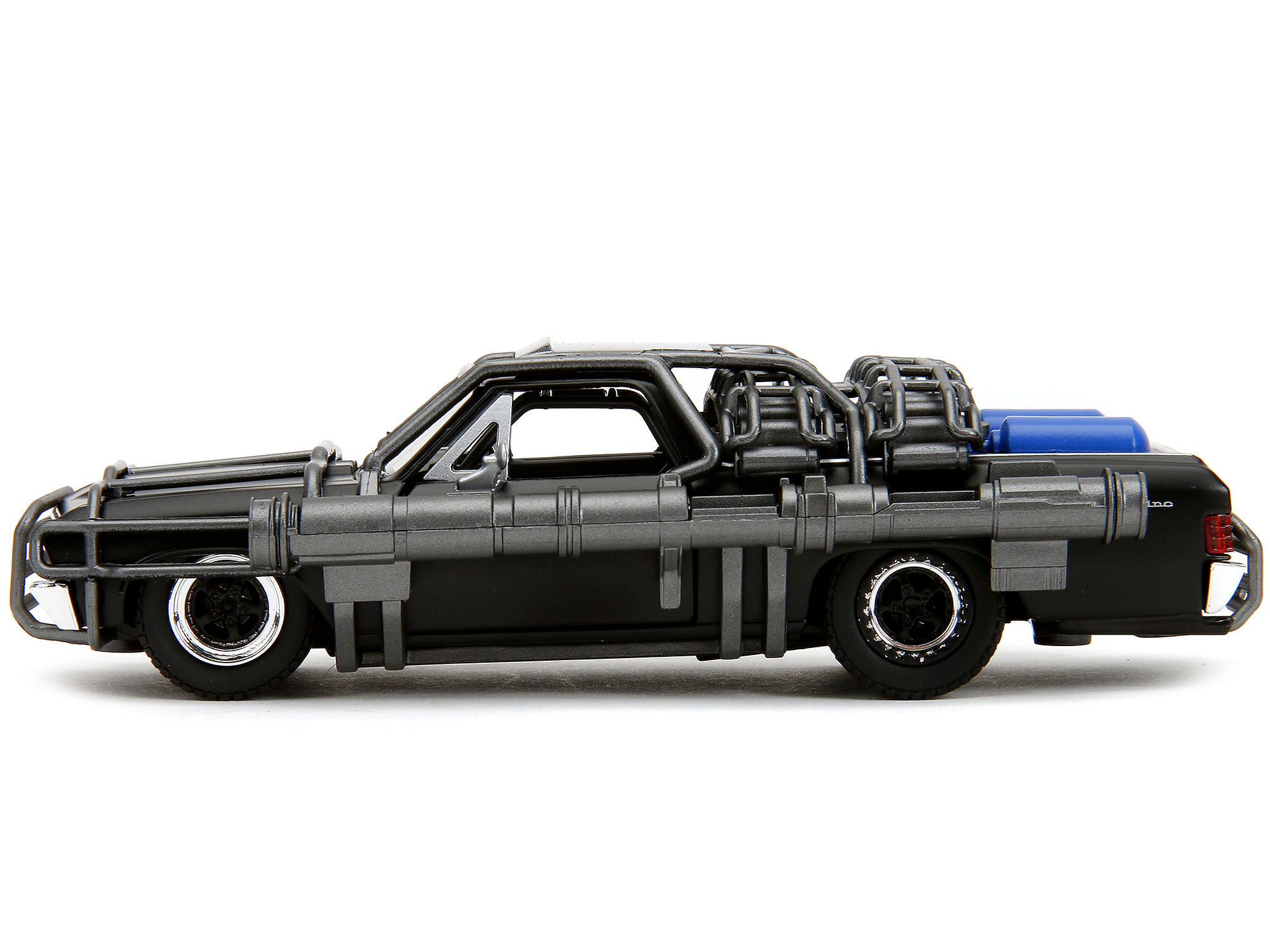 1967 Chevrolet El Camino with Cannons Matt Black “Fast X” (2023) Movie “Fast & Furious” Series 1/32 Diecast Model Car by Jada