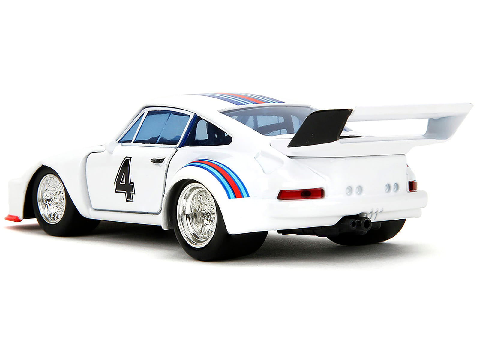 Porsche 935 Turbo #4 "Jazz" White with Blue and Red Stripes "Transformers" "Hollywood Rides" Series 1/32 Diecast Model Car by Jada - Image 2