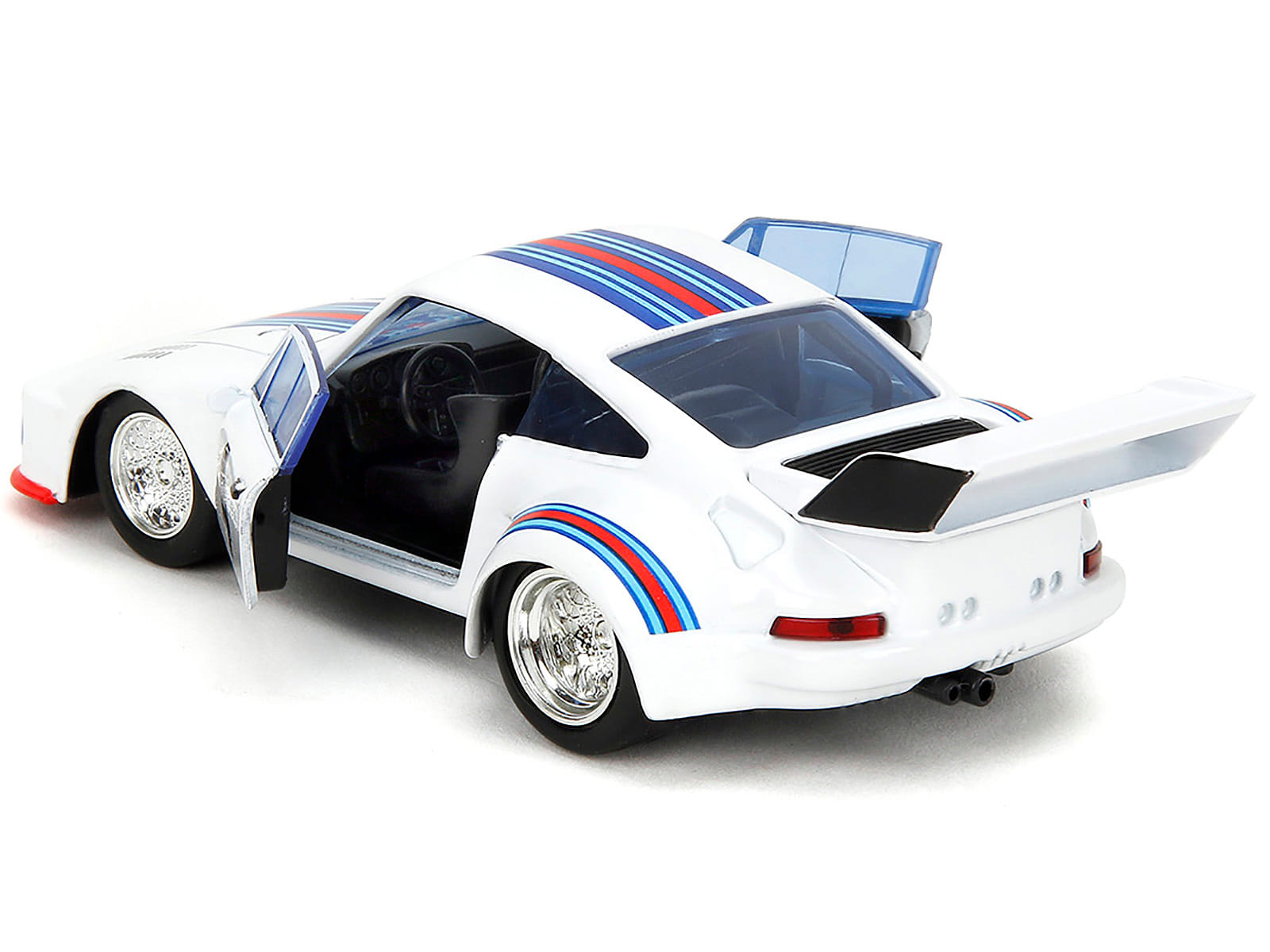 Porsche 935 Turbo #4 "Jazz" White with Blue and Red Stripes "Transformers" "Hollywood Rides" Series 1/32 Diecast Model Car by Jada - Image 3