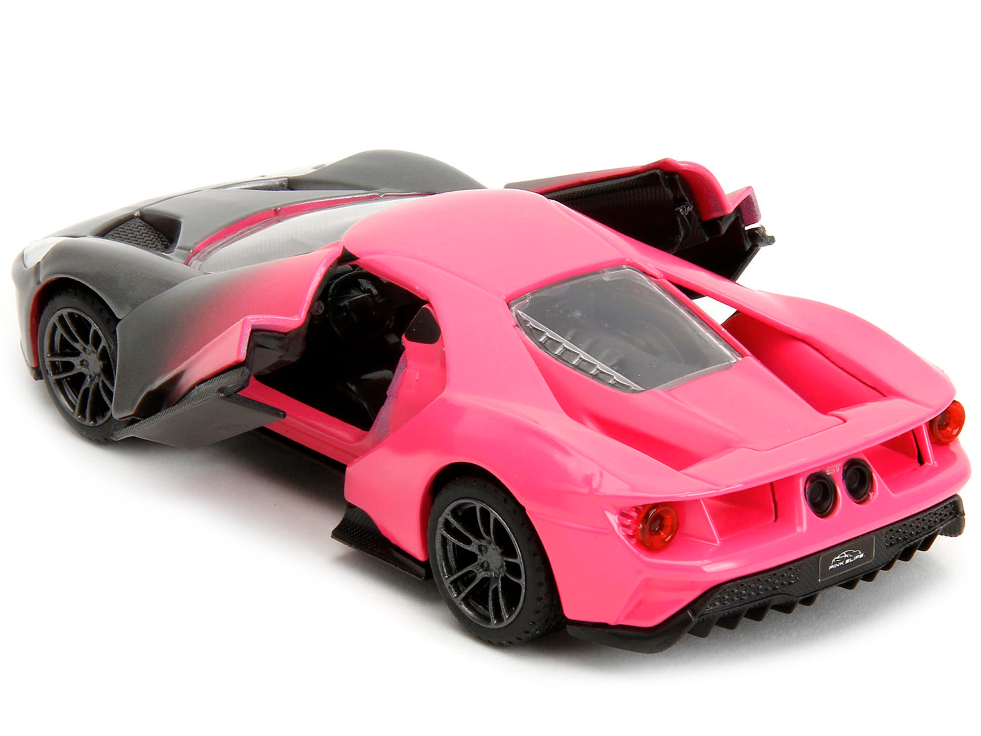 2017 Ford GT Gray Metallic and Pink Gradient "Pink Slips" Series 1/32 Diecast Model Car by Jada - Image 3