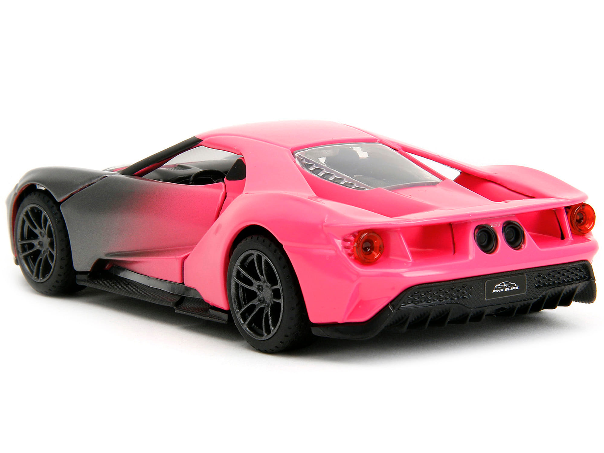 2017 Ford GT Gray Metallic and Pink Gradient "Pink Slips" Series 1/32 Diecast Model Car by Jada - Image 4
