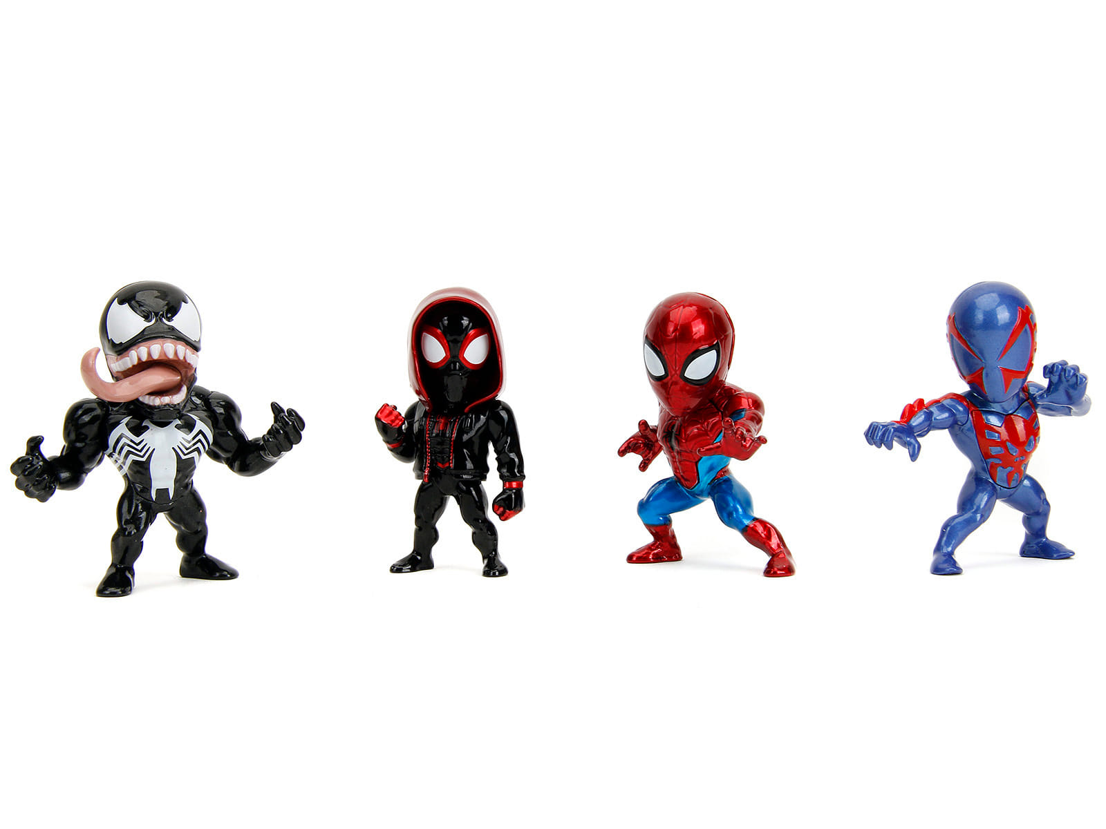 Set of 4 Diecast Figures "Spider-Man" Wave 4 "Metalfigs" Series Diecast Models by Jada - Image 2