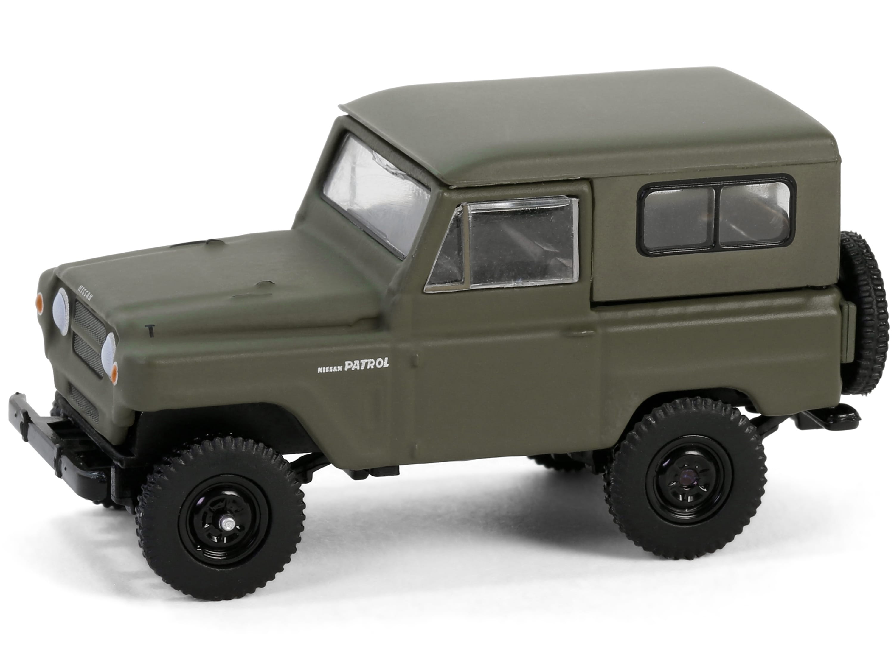1962 Nissan Patrol Matt Olive Green "All Terrain" Series 16 1/64 Diecast Model Car by Greenlight - Image 3