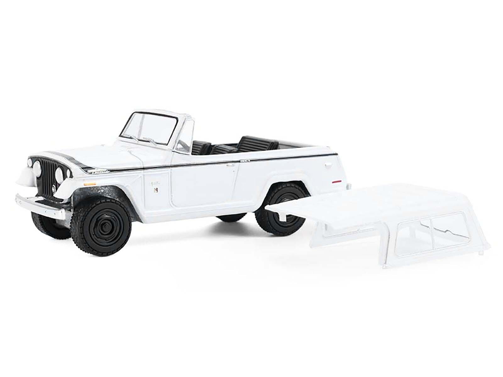 1971 Jeep Jeepster Commando White with Black Stripes "All Terrain" Series 17 1/64 Diecast Model Car by Greenlight - Image 2