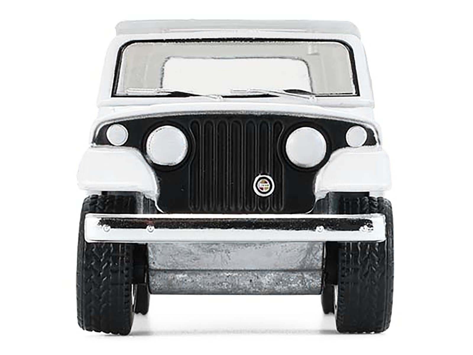 1971 Jeep Jeepster Commando White with Black Stripes "All Terrain" Series 17 1/64 Diecast Model Car by Greenlight - Image 5