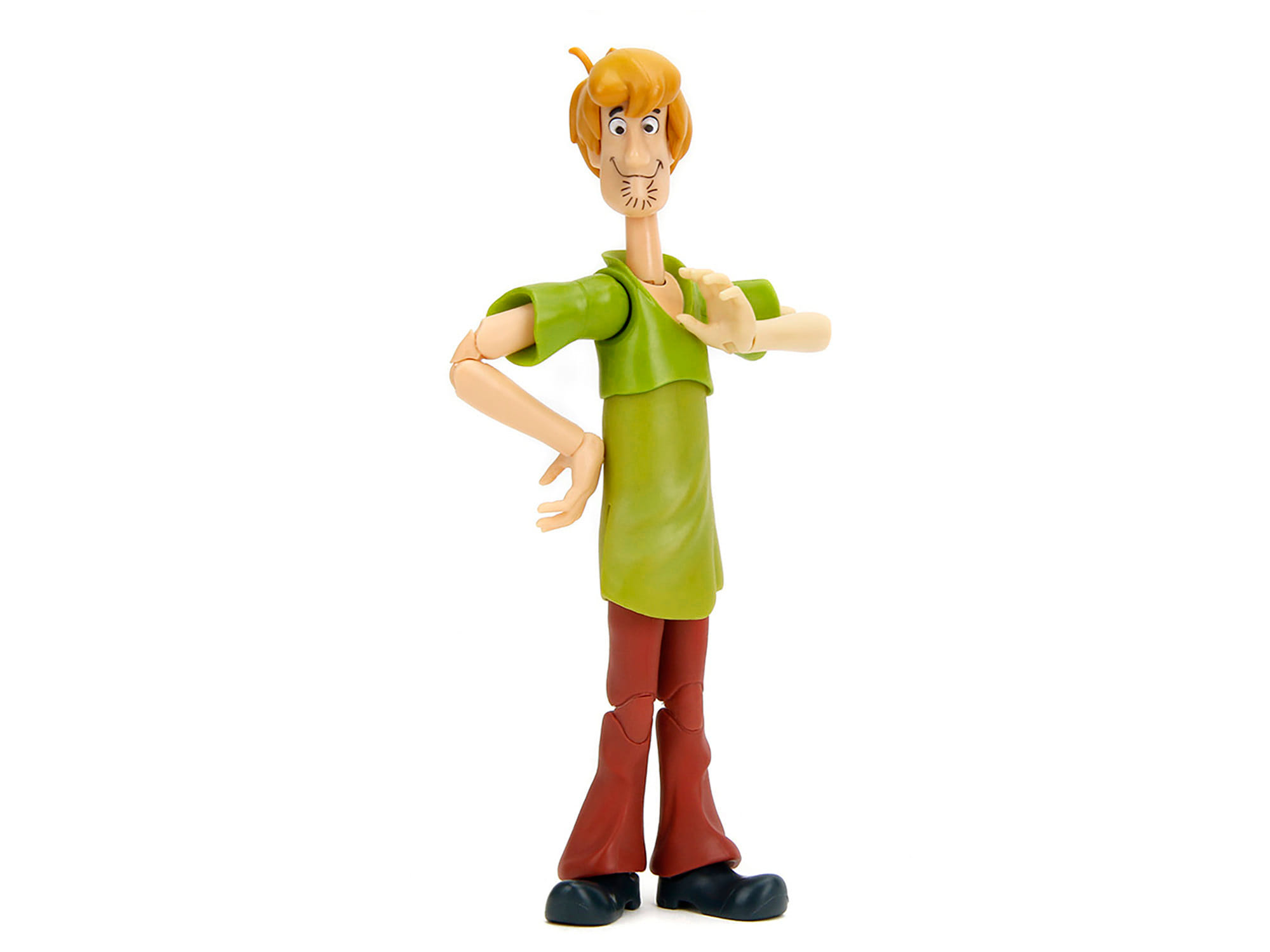 Shaggy Rogers 6.5" Moveable Figure with Accessories and Alternate Head and Hands "Scooby-Doo!" Franchise Model by Jada - Image 2