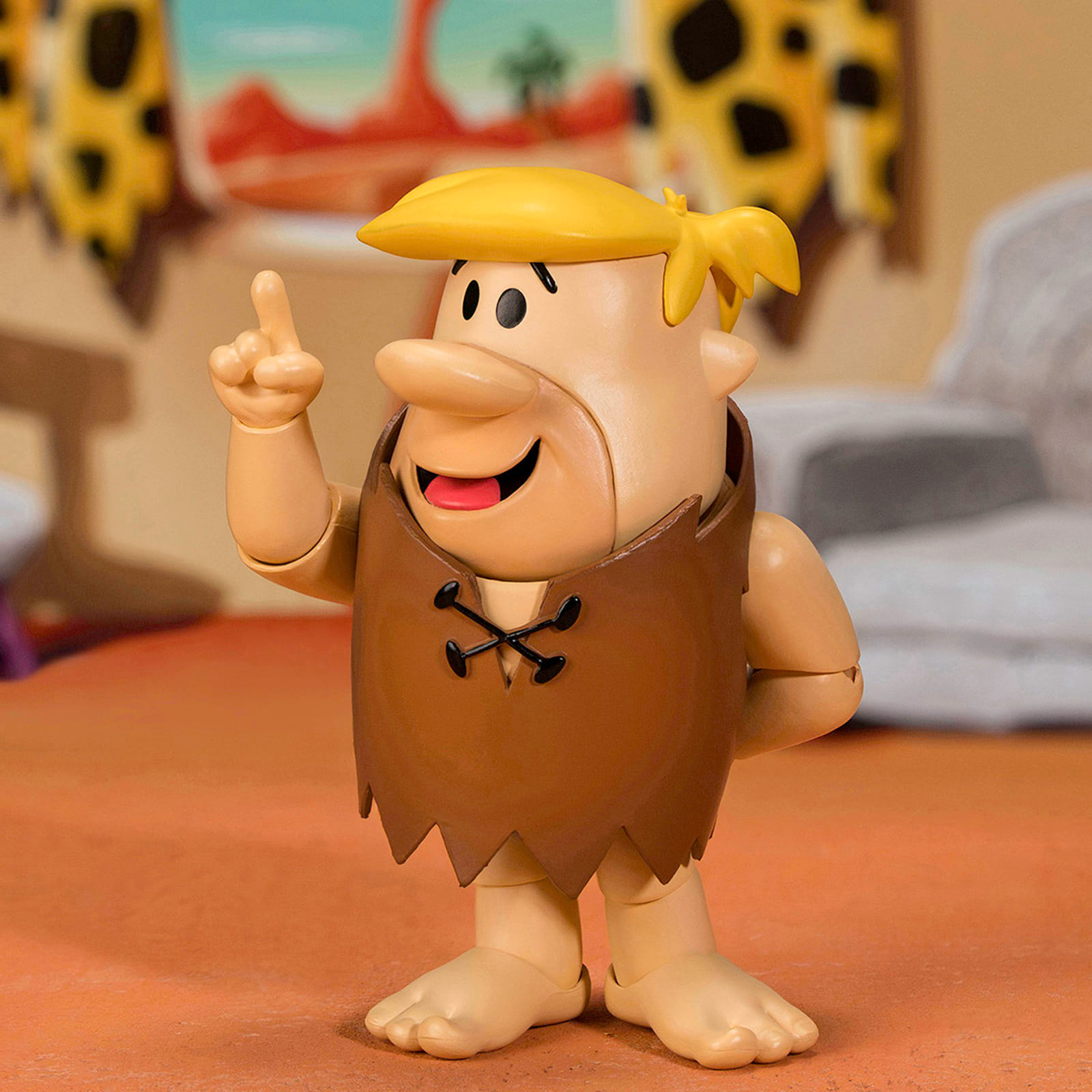 Barney Rubble 4.5" Moveable Figure with Accessories and Alternate Head and Hands "The Flintstones - Post Cocoa Pebbles" Model by Jada - Image 3
