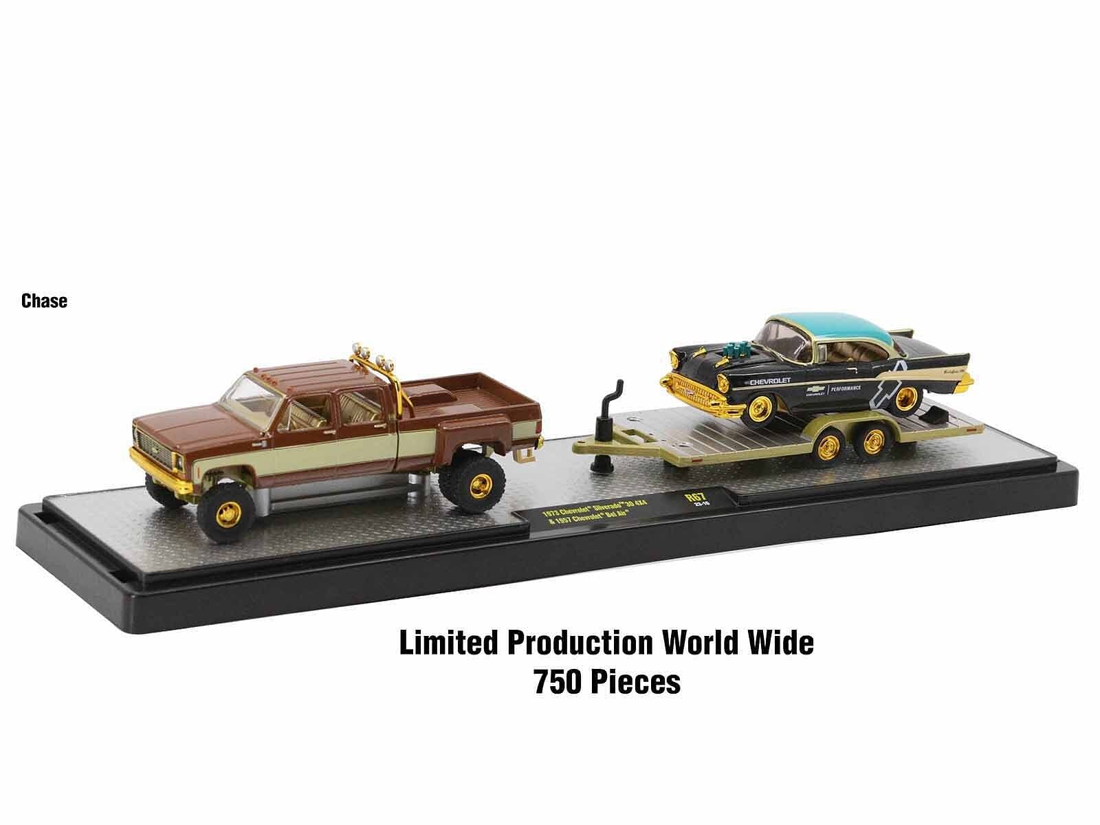 Auto Haulers Set of 3 Trucks Release 67 Limited Edition to 9600 pieces Worldwide 1/64 Diecast Model Cars by M2 Machines