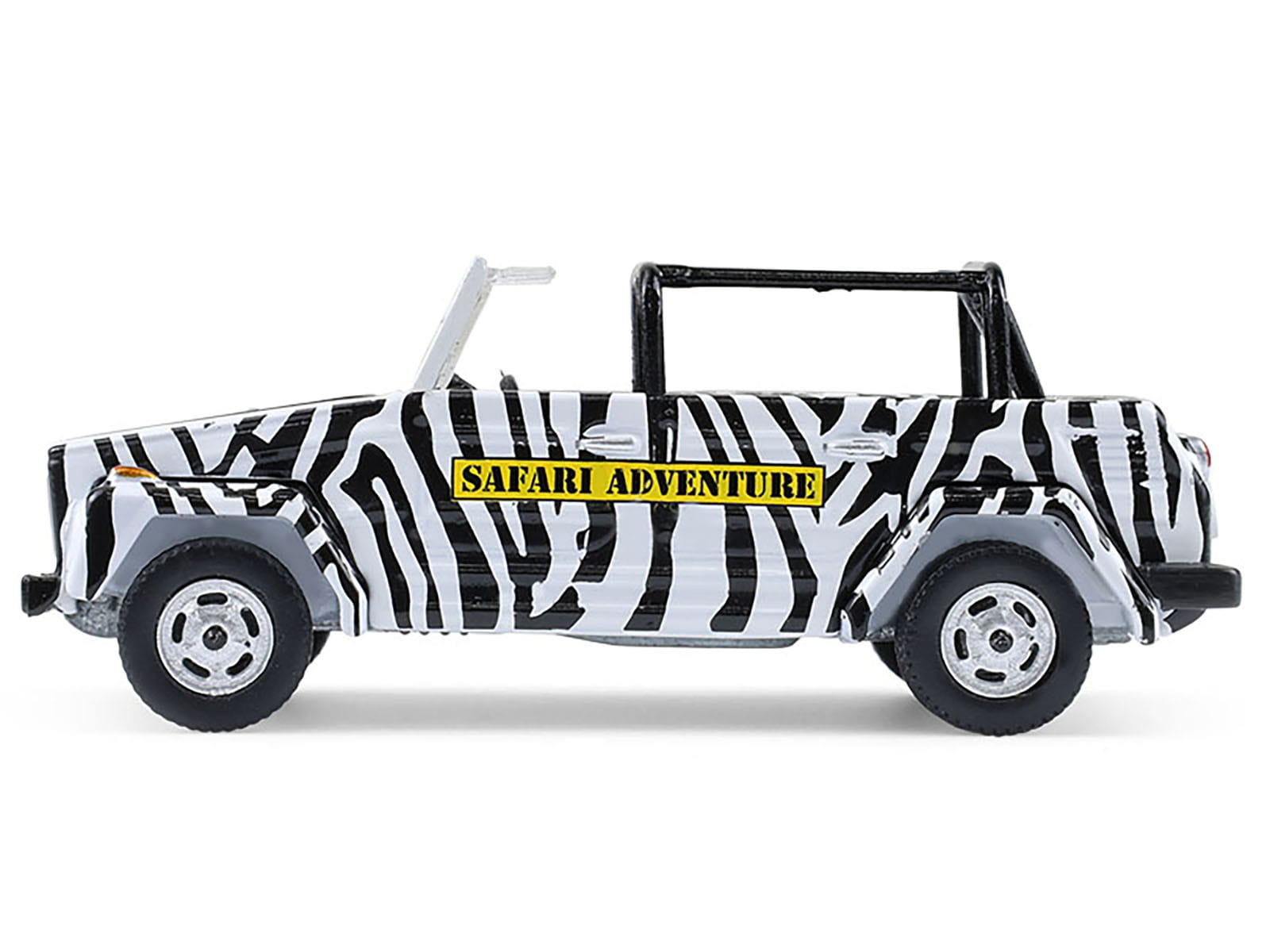 1974 Volkswagen Thing (Type 181) "Safari Adventure" Black and White Zebra Stripes "Club Vee-Dub" Series 21 1/64 Diecast Model Car by Greenlight - Image 2