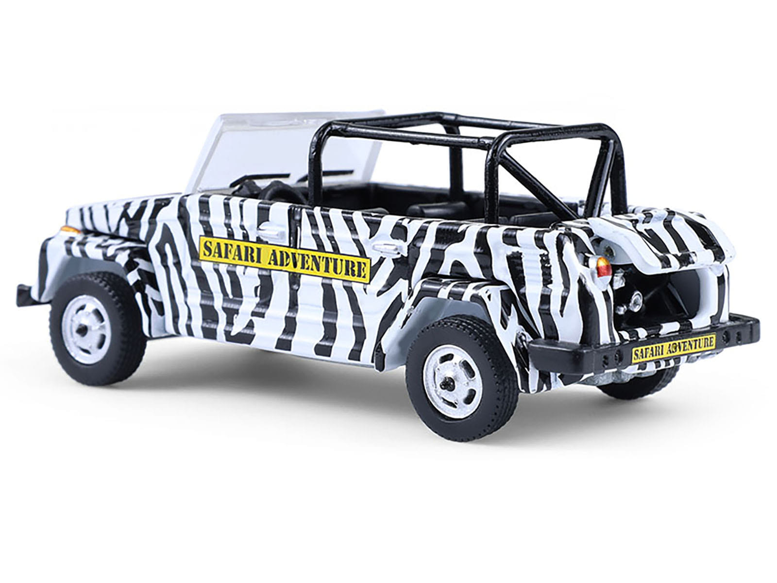 1974 Volkswagen Thing (Type 181) "Safari Adventure" Black and White Zebra Stripes "Club Vee-Dub" Series 21 1/64 Diecast Model Car by Greenlight - Image 3