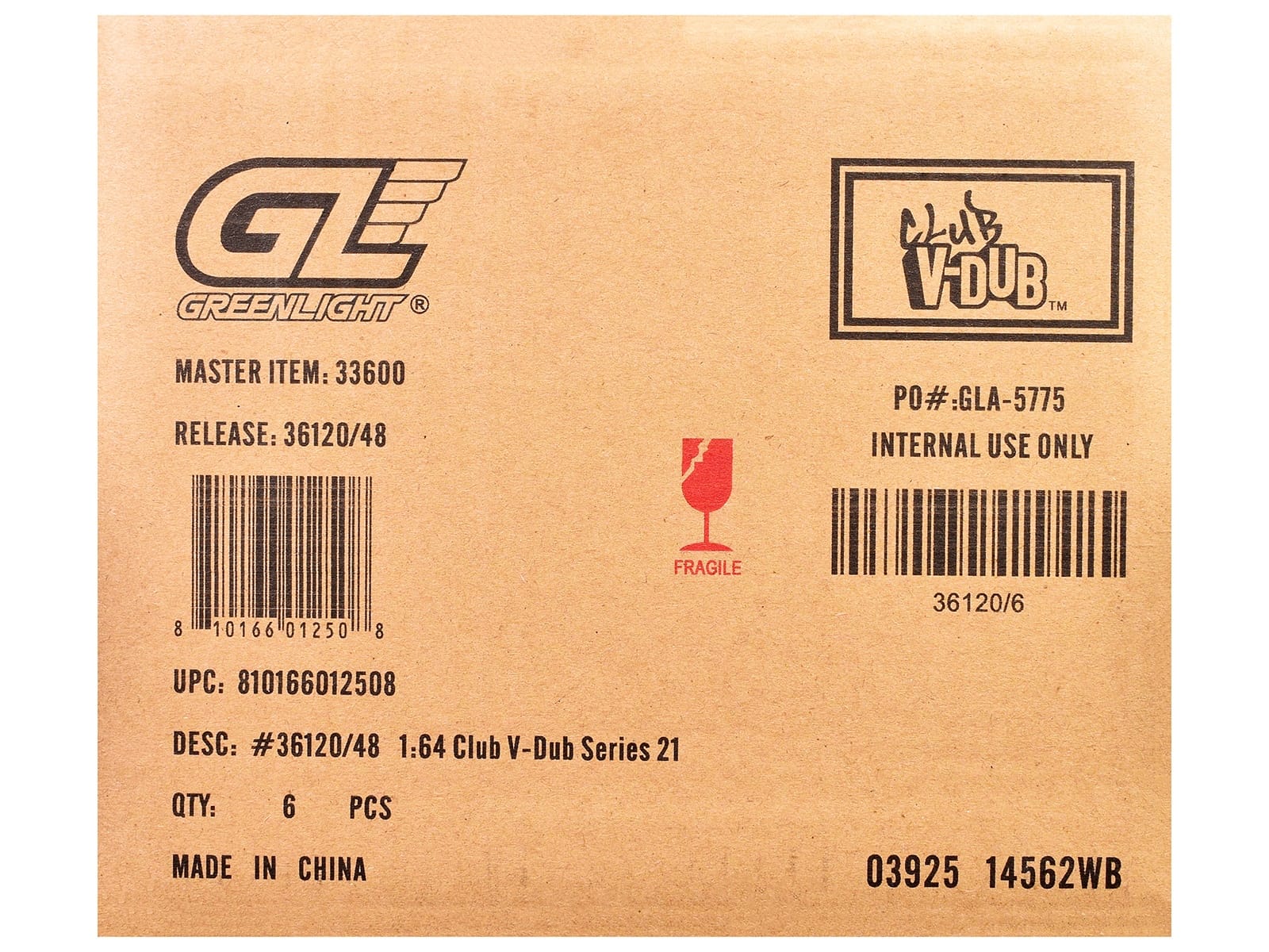 "Club Vee-Dub" Series 21 Set of 6 pieces 1/64 Diecast Model Cars by Greenlight - Image 3