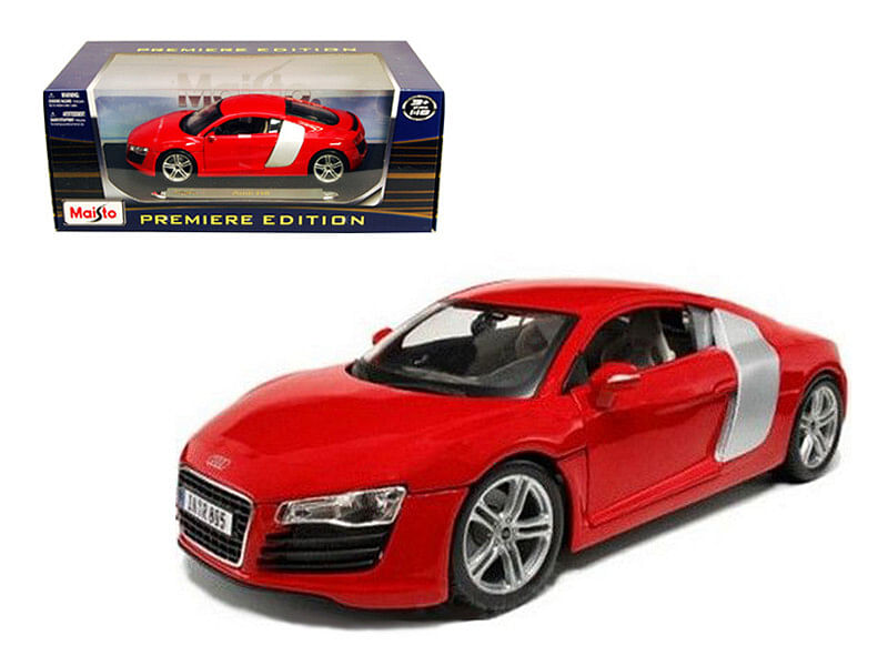 Audi R8 Red 1/18 Diecast Model Car by Maisto