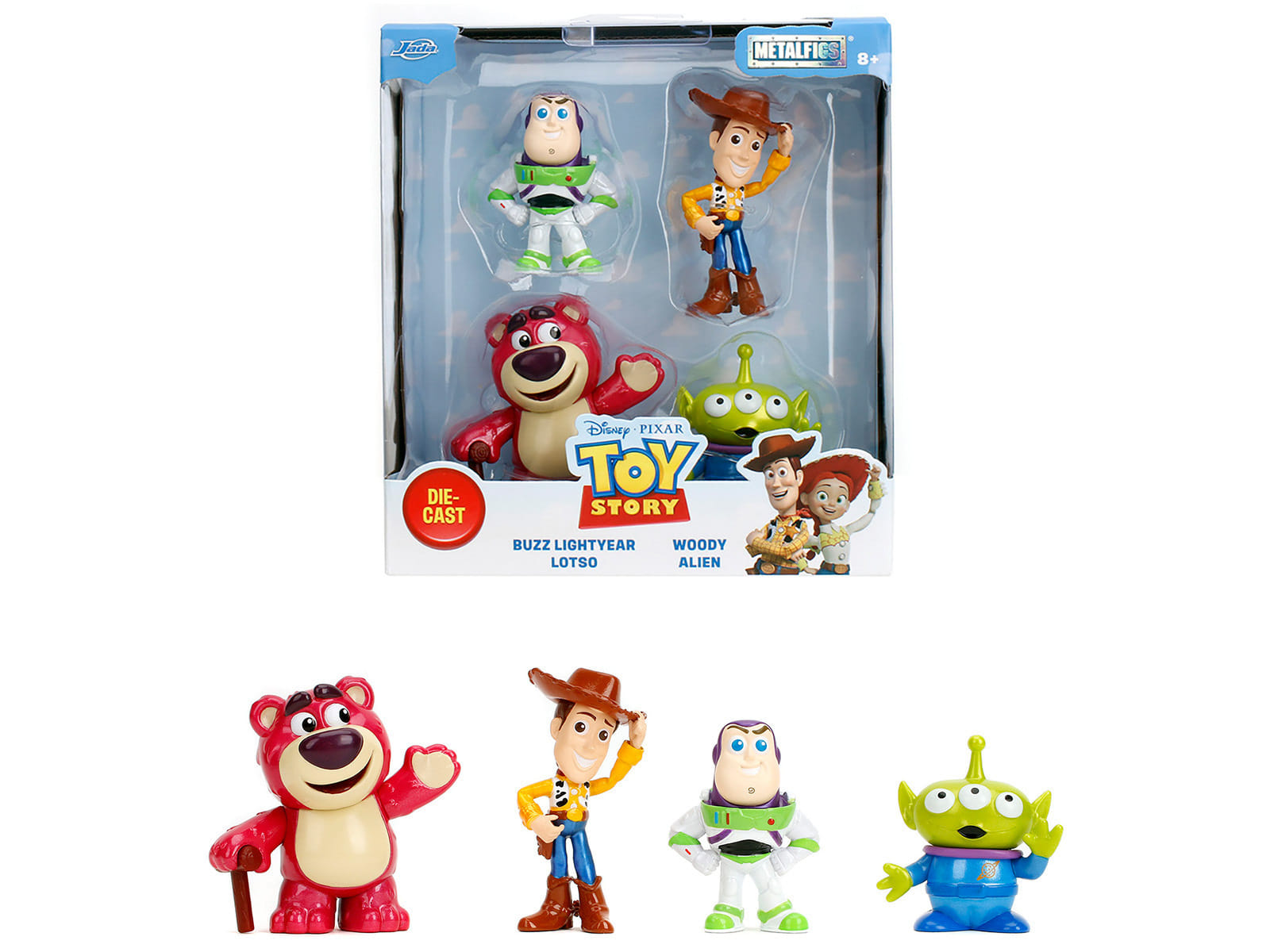 Set of 4 Diecast Figures "Toy Story" "Metalfigs" Series Diecast Models by Jada - Image 5