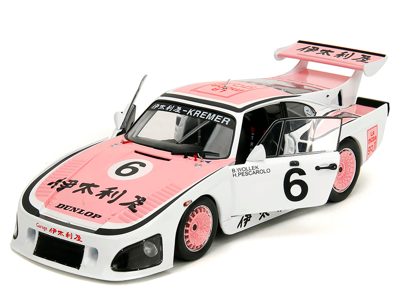 Porsche 935 K3 #6 Bob Wollek - Henri Pescarolo Winner "Suzuka 1000KM" (1981) "Pink Slips" Series 1/18 Diecast Model Car by Jada - Image 2