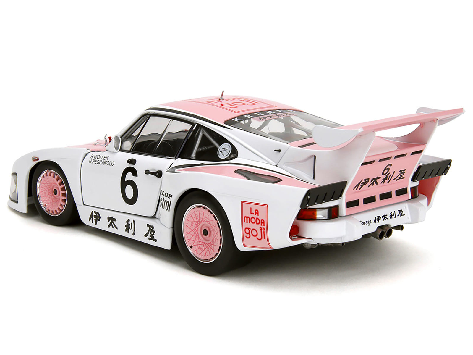 Porsche 935 K3 #6 Bob Wollek - Henri Pescarolo Winner "Suzuka 1000KM" (1981) "Pink Slips" Series 1/18 Diecast Model Car by Jada - Image 5