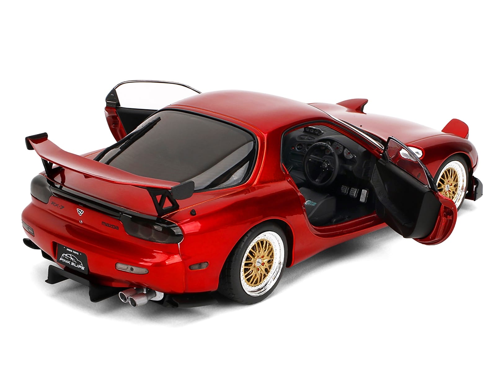 Mazda RX7 Type RS (FD3S) RHD (Right Hand Drive) Orange Metallic "Pink Slips" Series 1/18 Diecast Model Car by Jada - Image 4