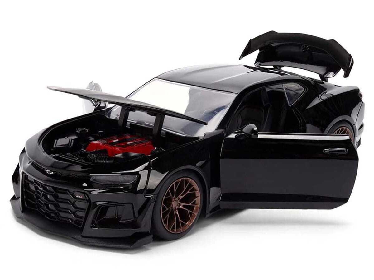 2024 Chevrolet Camaro ZL1 1LE Black "Fast X" (2023) Movie "Fast & Furious 25th Anniversary" Series 1/24 Diecast Model Car by Jada - Image 2