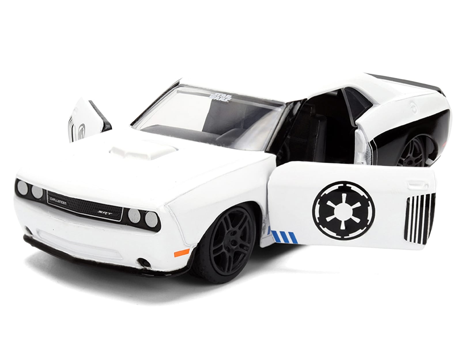 2012 Dodge Challenger SRT8 "Stormtrooper" Livery White with Graphics "Star Wars" Franchise "Hollywood Rides" Series 1/32 Diecast Model Car by Jada - Image 2