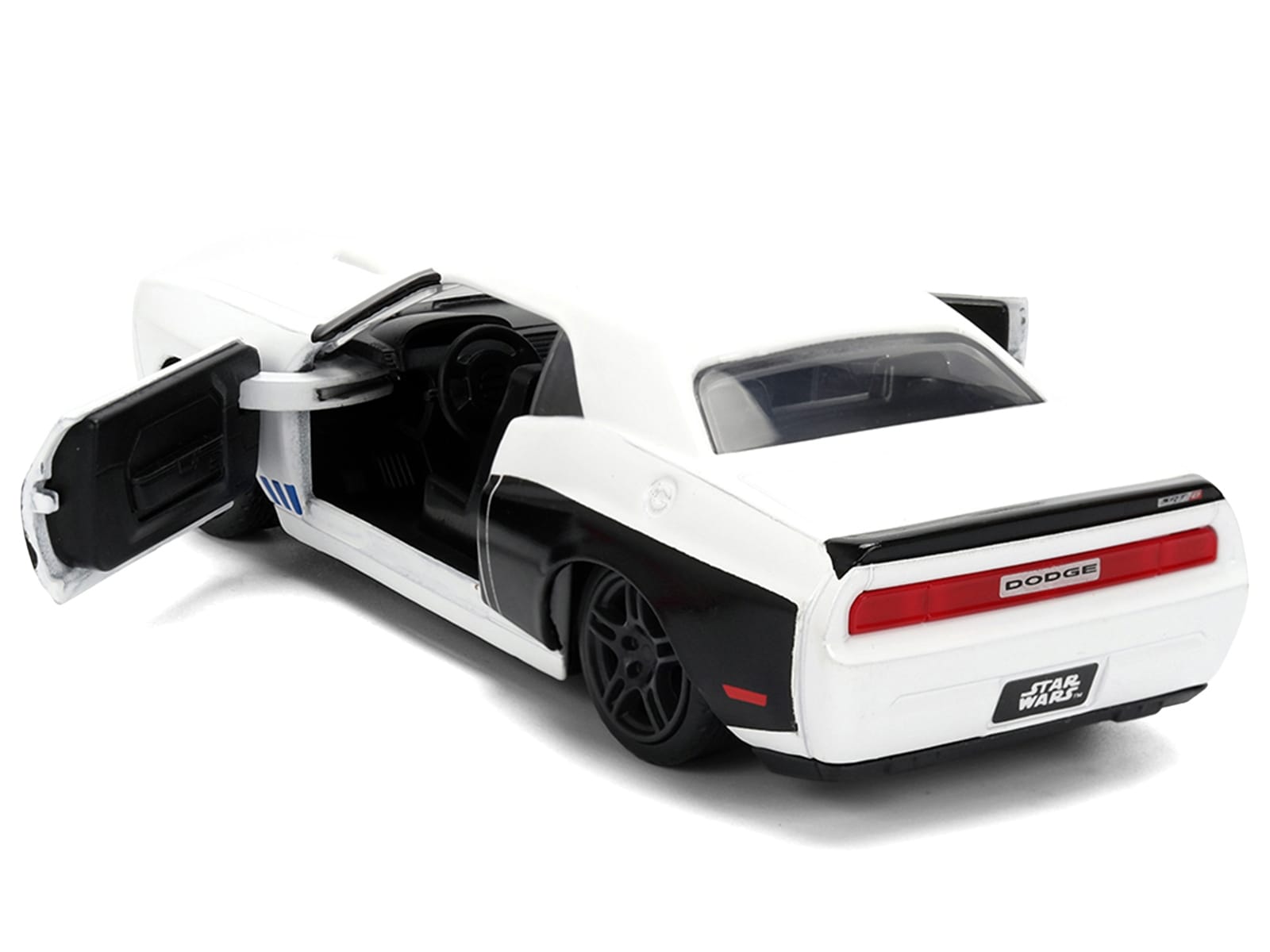 2012 Dodge Challenger SRT8 "Stormtrooper" Livery White with Graphics "Star Wars" Franchise "Hollywood Rides" Series 1/32 Diecast Model Car by Jada - Image 4