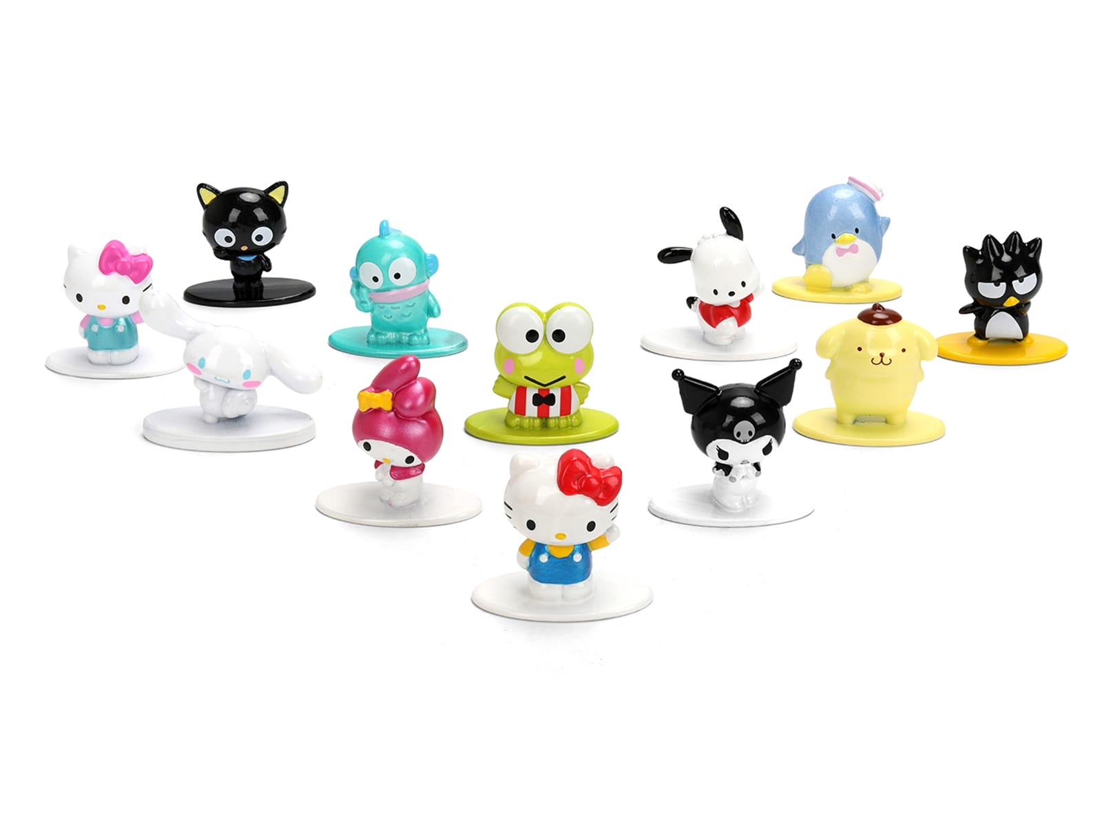 Set of 12 Diecast Figures "Hello Kitty and Friends" Franchise "Nano Metalfigs" Series Diecast Models by Jada - Image 2