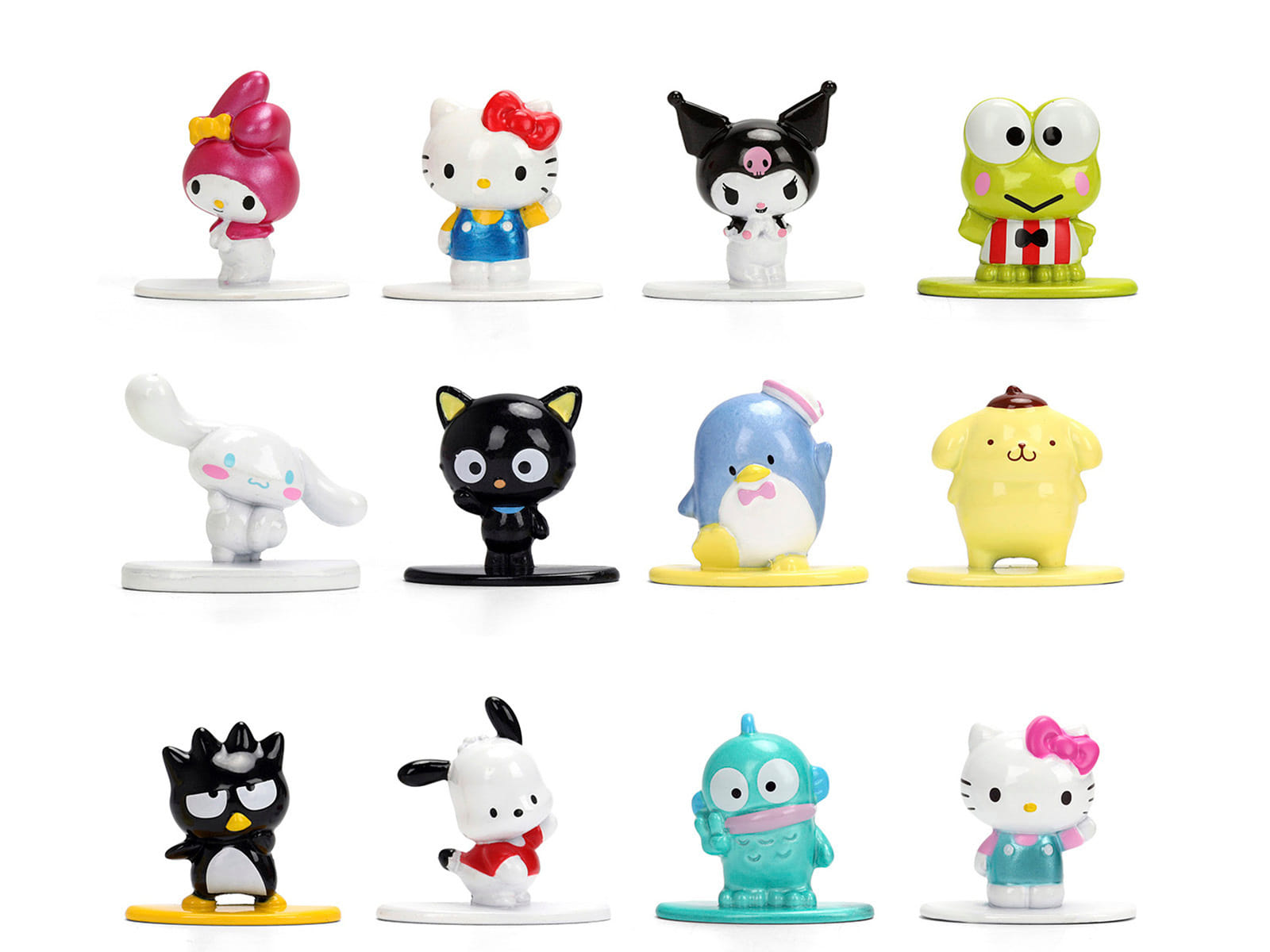 Set of 12 Diecast Figures "Hello Kitty and Friends" Franchise "Nano Metalfigs" Series Diecast Models by Jada - Image 3