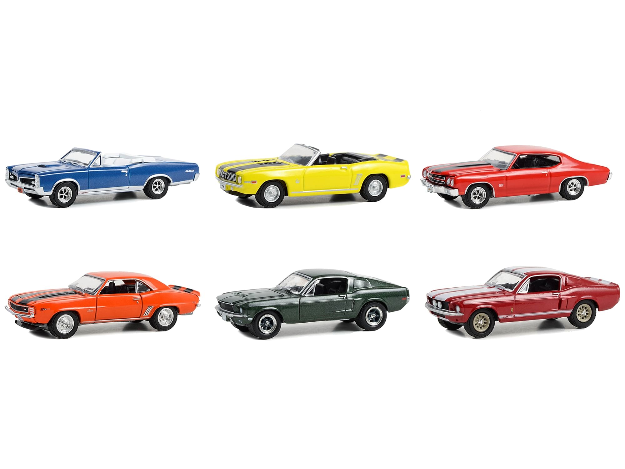 “Woodward Dream Cruise” Set of 6 pieces Series 1 1/64 Diecast Model Cars by Greenlight