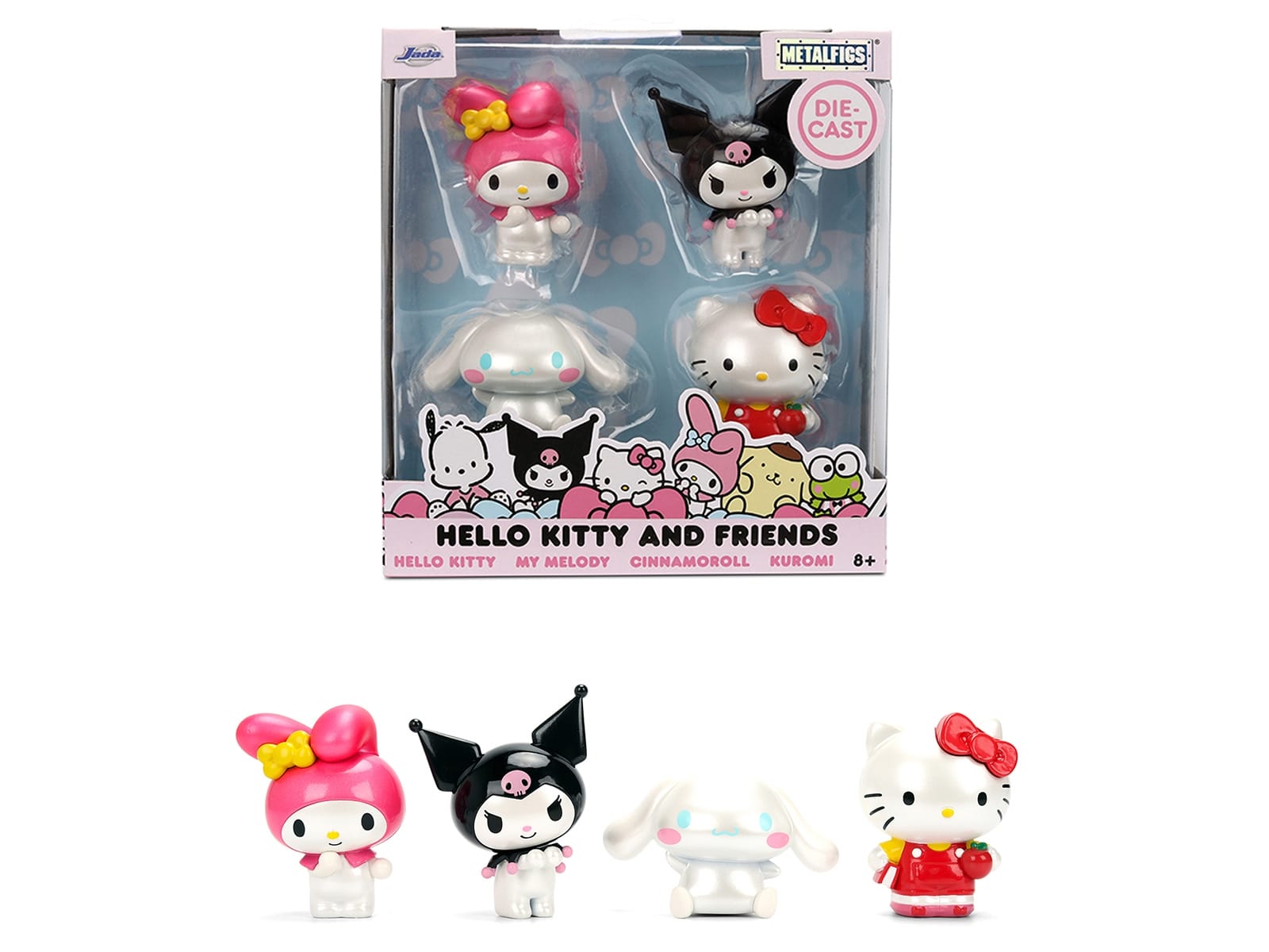 Set of 4 Diecast Figures "Hello Kitty and Friends" Franchise "Metalfigs" Series Diecast models by Jada