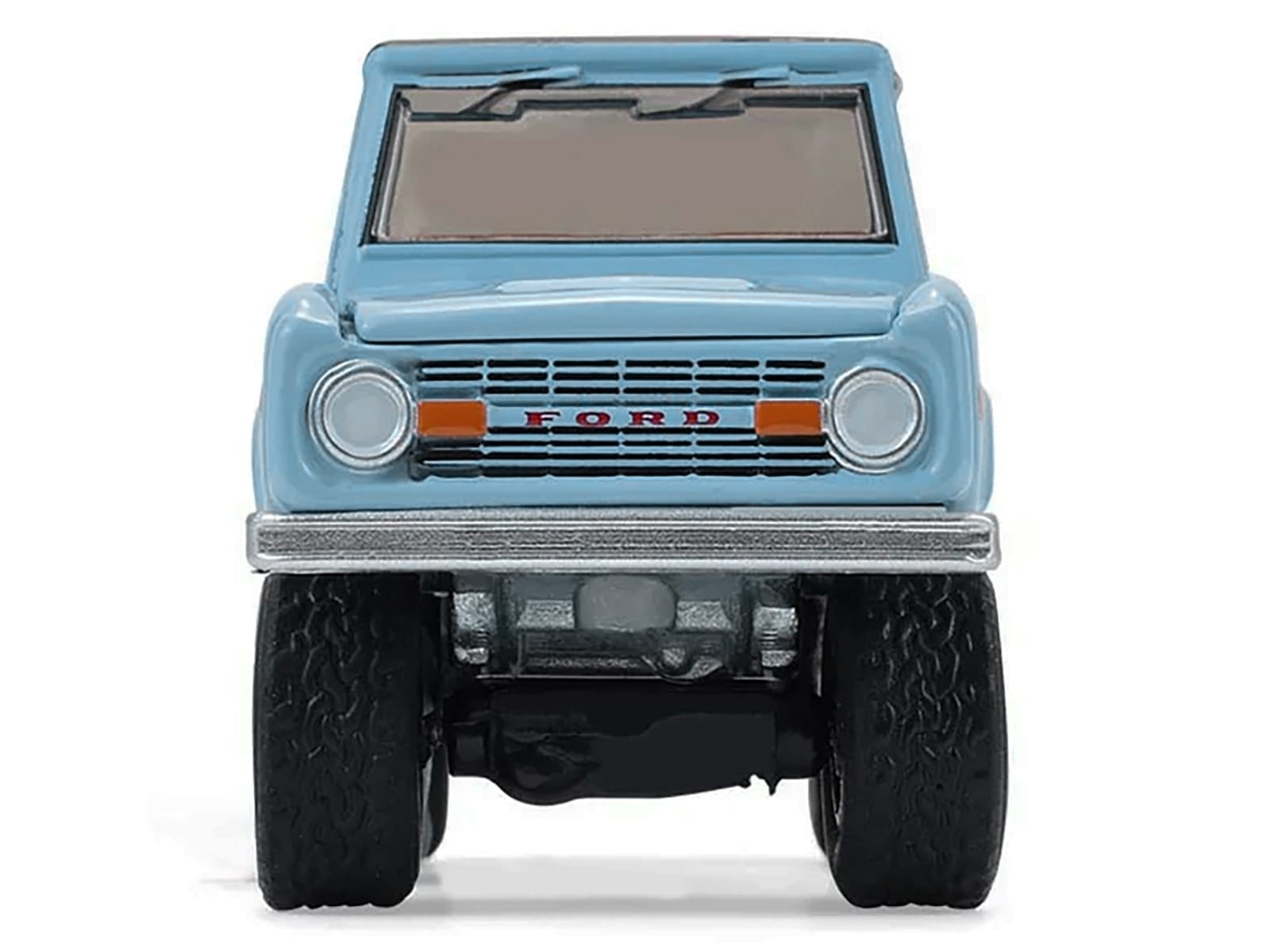 1972 Ford Bronco Custom SUV Light Blue with Black Top "Barrett-Jackson" Series 16 1/64 Diecast Model Car by Greenlight - Image 5