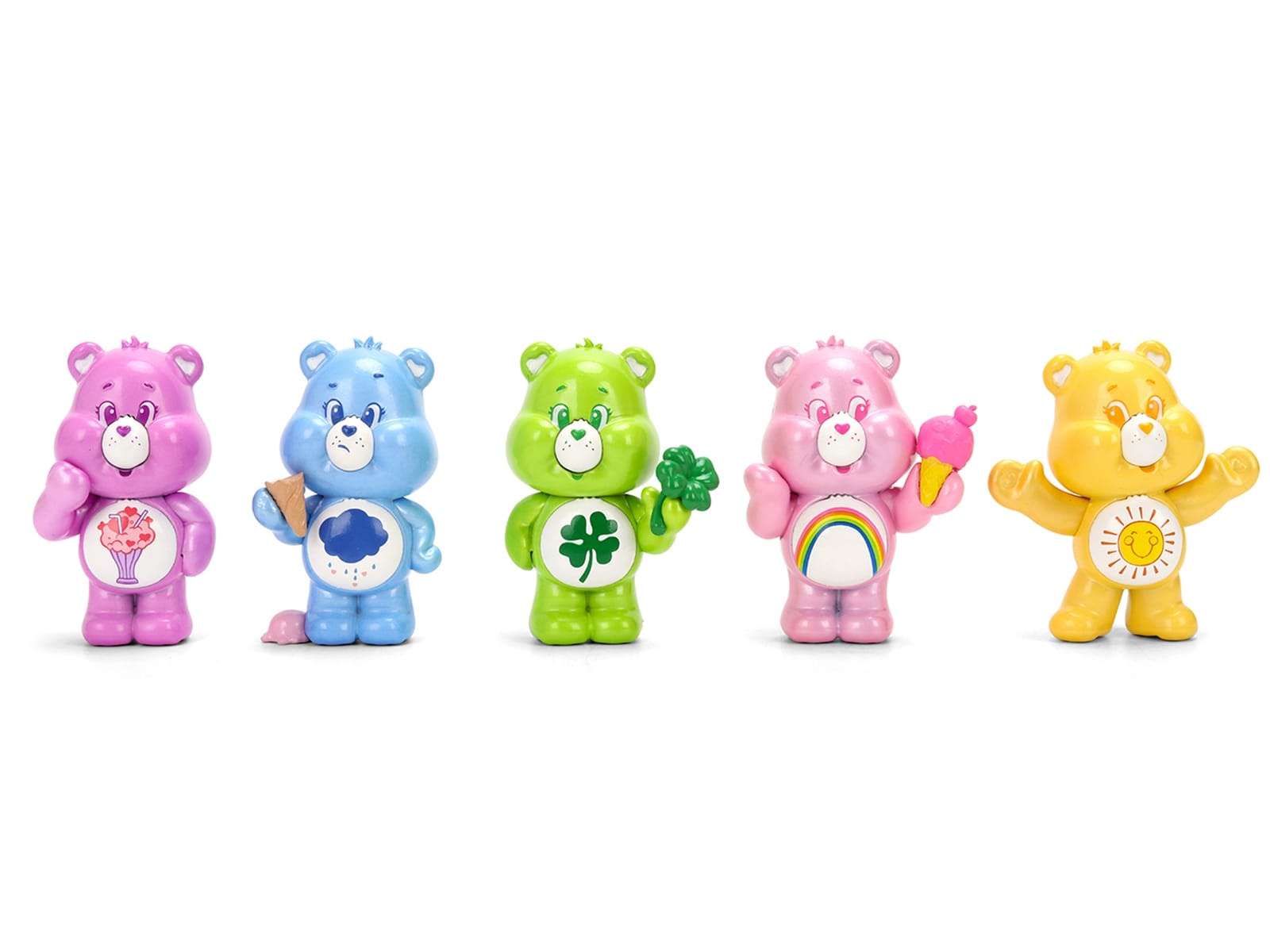 Set of 5 Diecast Figures "Care Bears" "Metalfigs" Series Diecast Models by Jada - Image 2