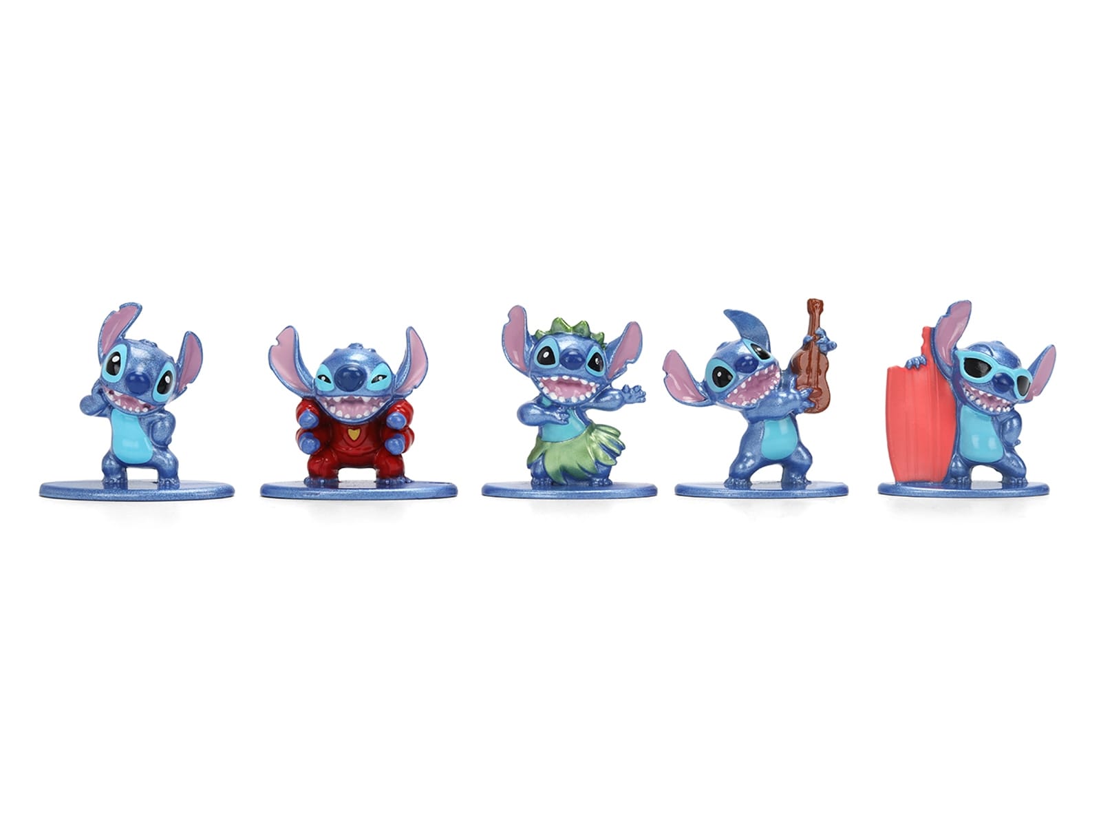 Set of 12 Diecast Figures "Disney's Stitch" Franchise "Nano Metalfigs" Series Diecast models by Jada - Image 3