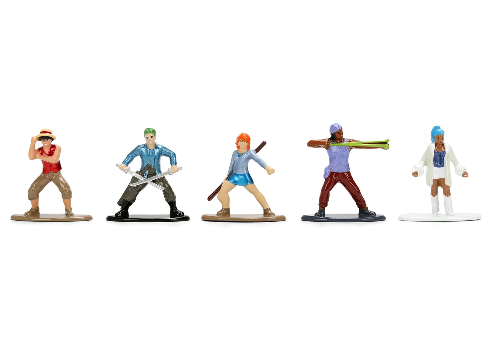 Set of 12 Diecast Figures "One Piece" (2023-Current) TV Series "Metalfigs" Series Diecast Models by Jada - Image 3