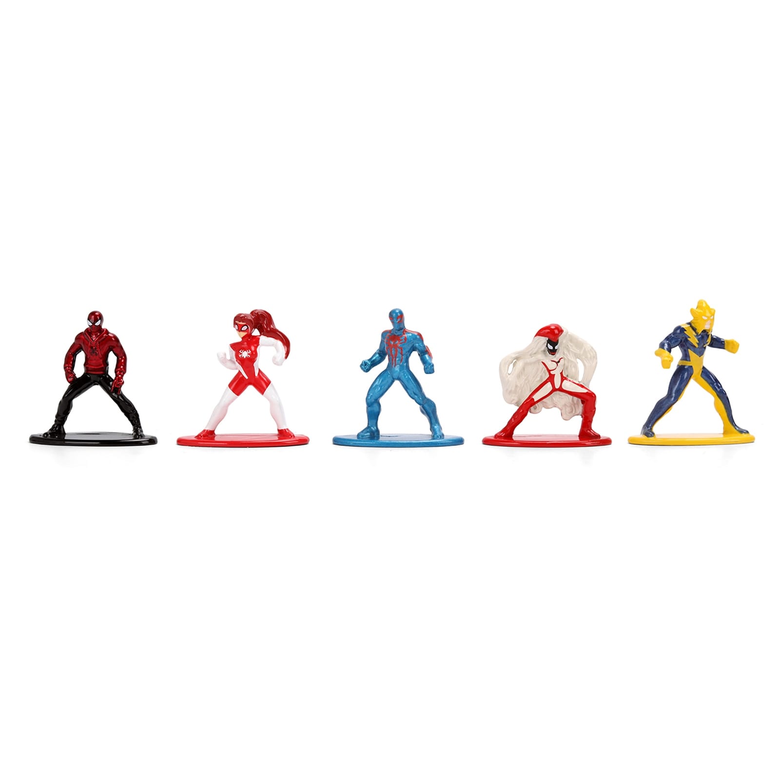 Set of 12 Diecast Figures "Spider-Man" Franchise "Nano Metalfigs" Series Diecast Models by Jada - Image 2