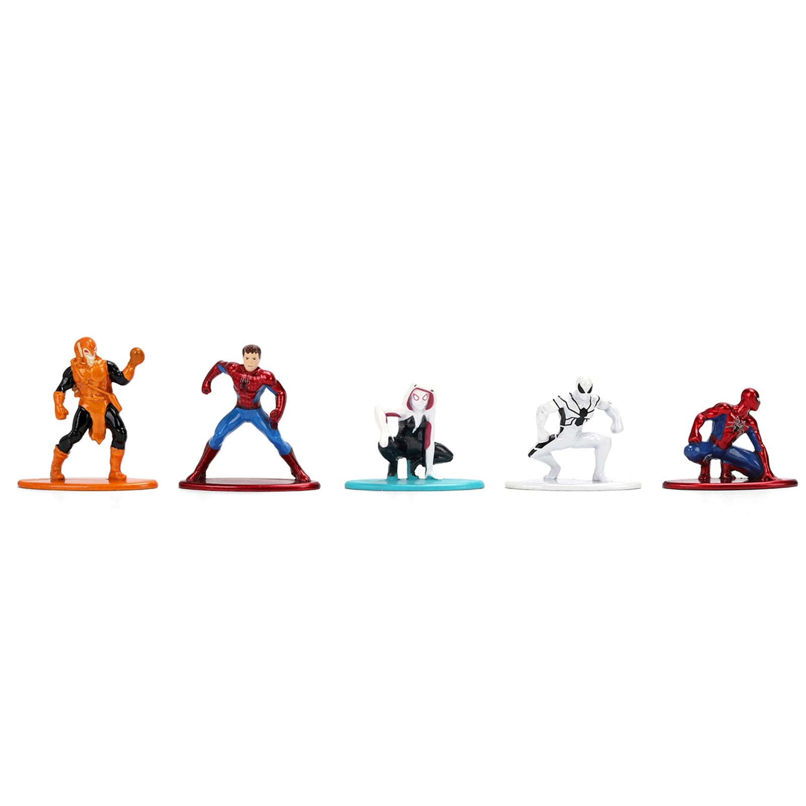 Set of 12 Diecast Figures "Spider-Man" Franchise "Nano Metalfigs" Series Diecast Models by Jada - Image 3