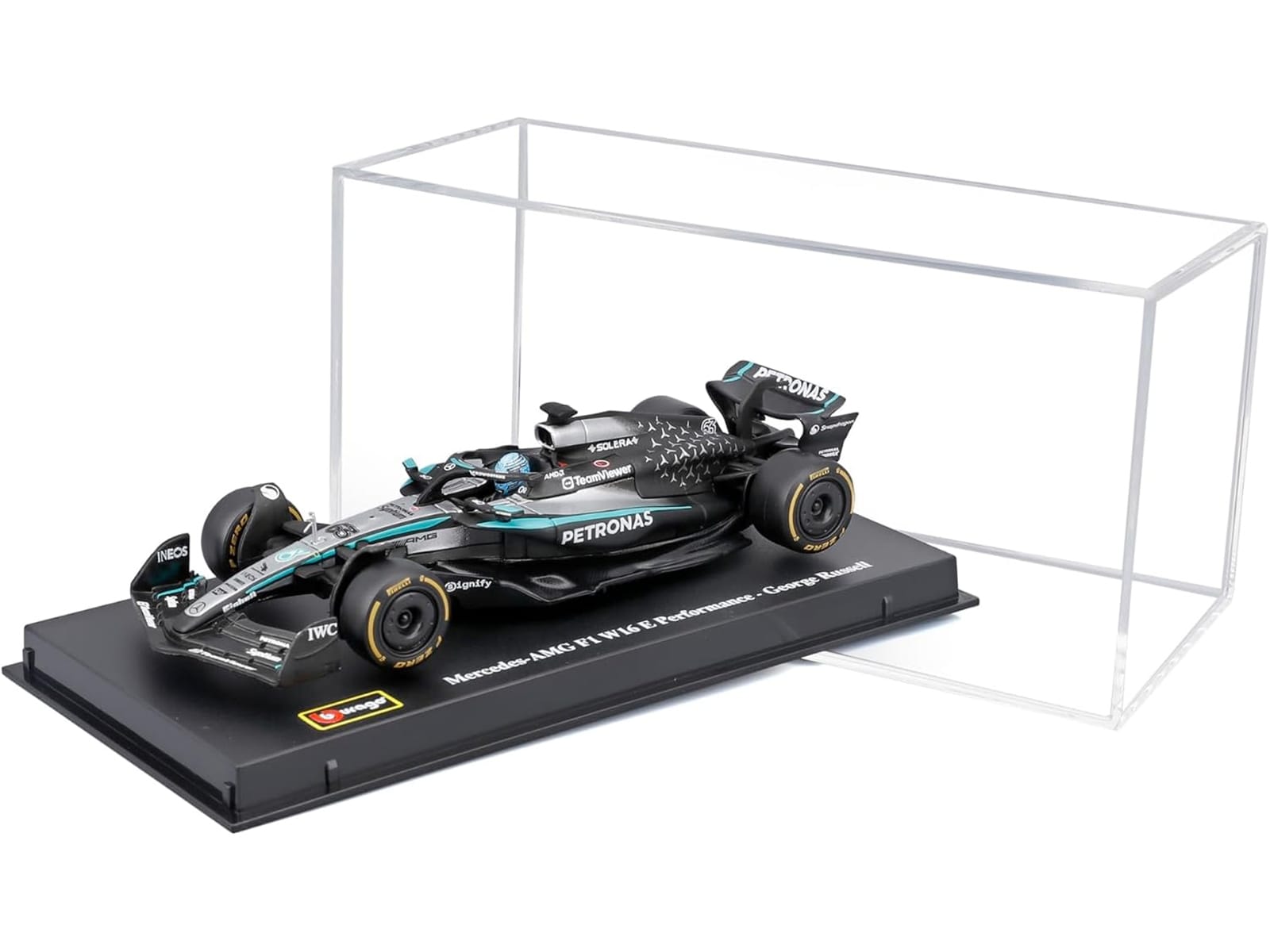 Mercedes-AMG F1 W16 E Performance #63 George Russell Formula One F1 "World Championship" (2025) 1/43 Diecast Model Car by Bburago - Image 2