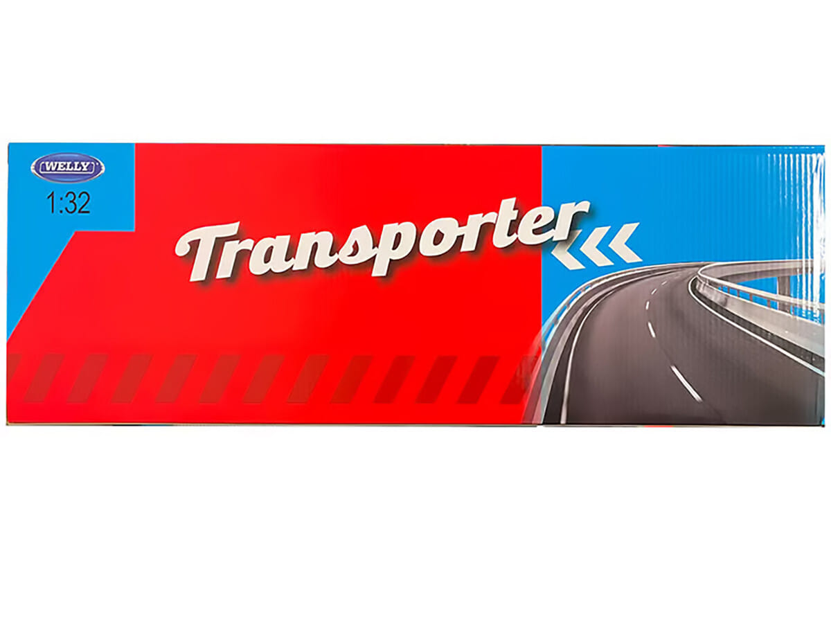 Peterbilt 379 Truck White with Silver Container "Transporter" Series 1/32 Diecast Model by Welly - Image 2