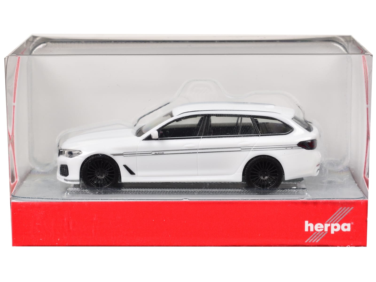 BMW Alpina B5 Touring White 1/87 (HO) Plastic Model Car by Herpa - Image 3