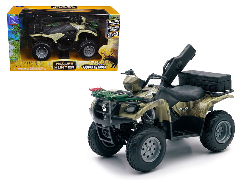 Suzuki Vinson 500 4X4 Quad Runner Green ATV 1/12 Diecast Motorcycle Model by New Ray